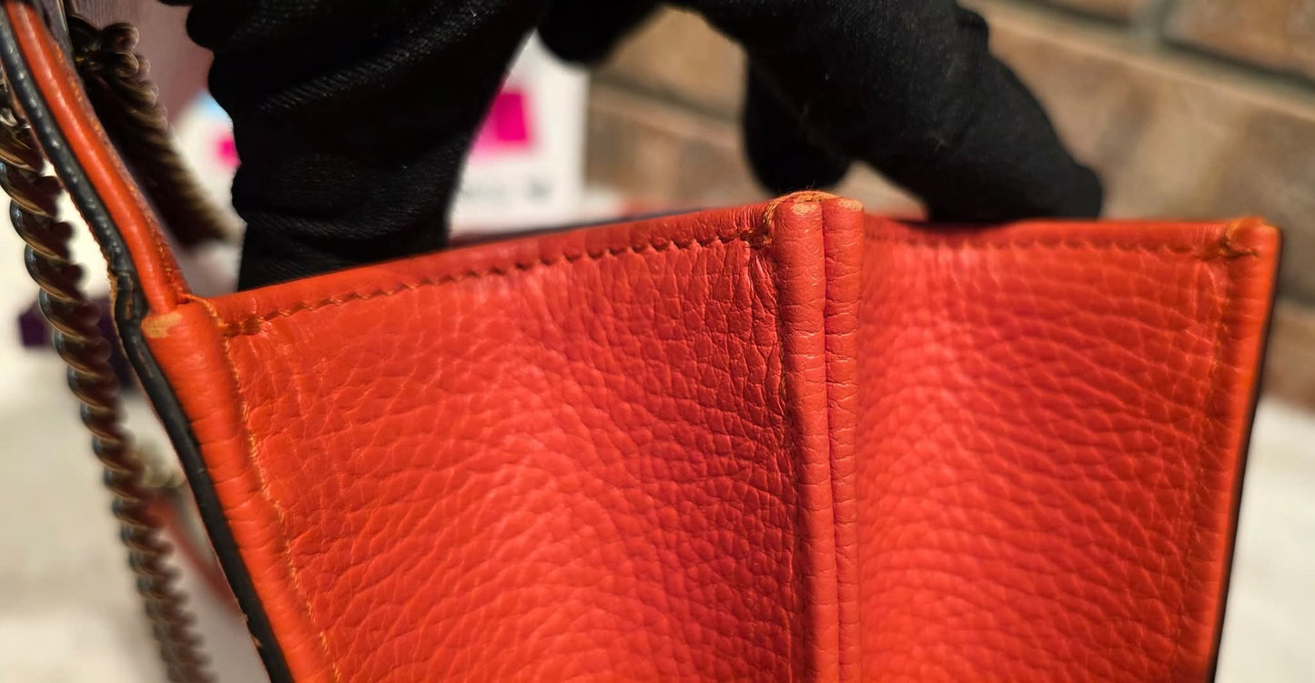 Authentic Gucci GG Interlocking Crossbody in Orange