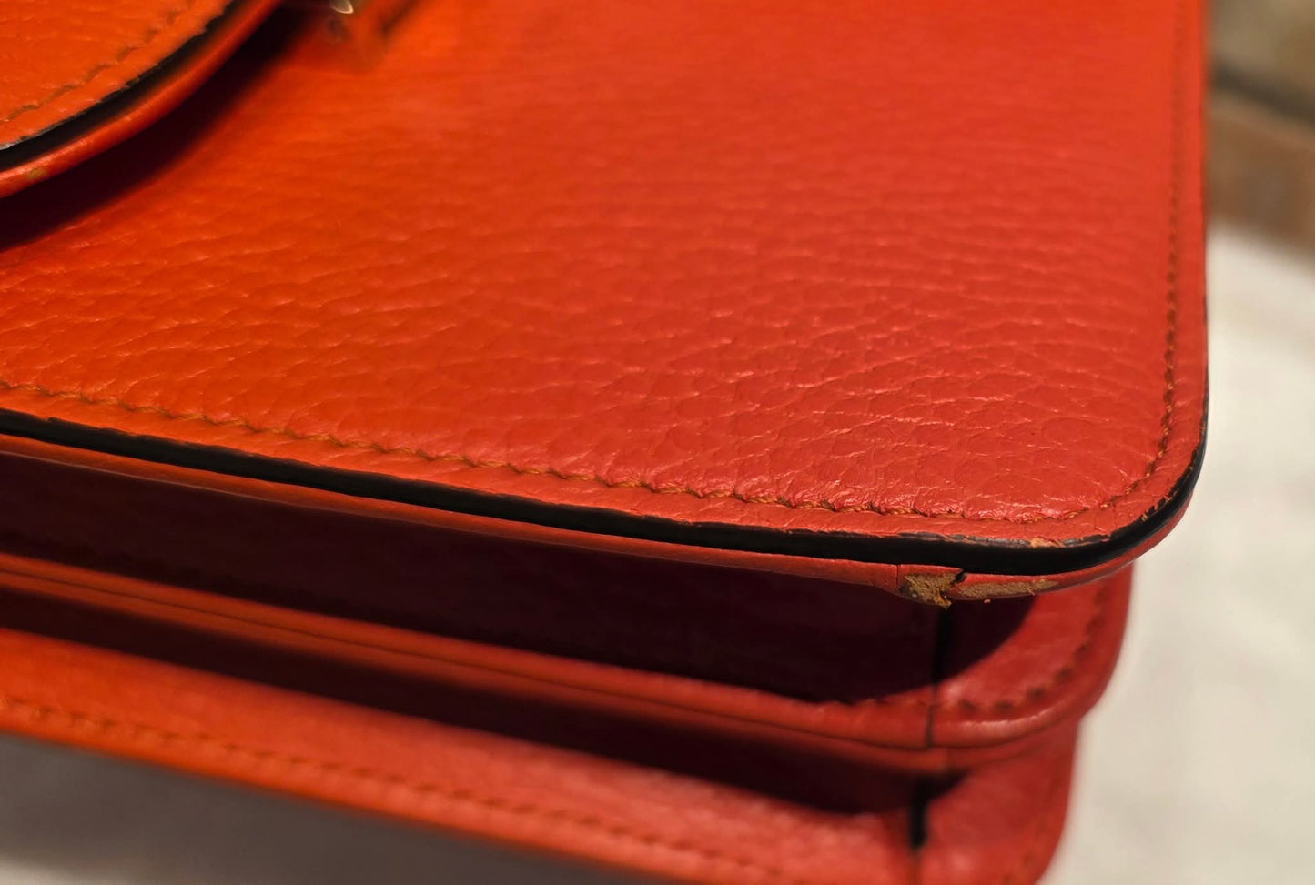 Authentic Gucci GG Interlocking Crossbody in Orange