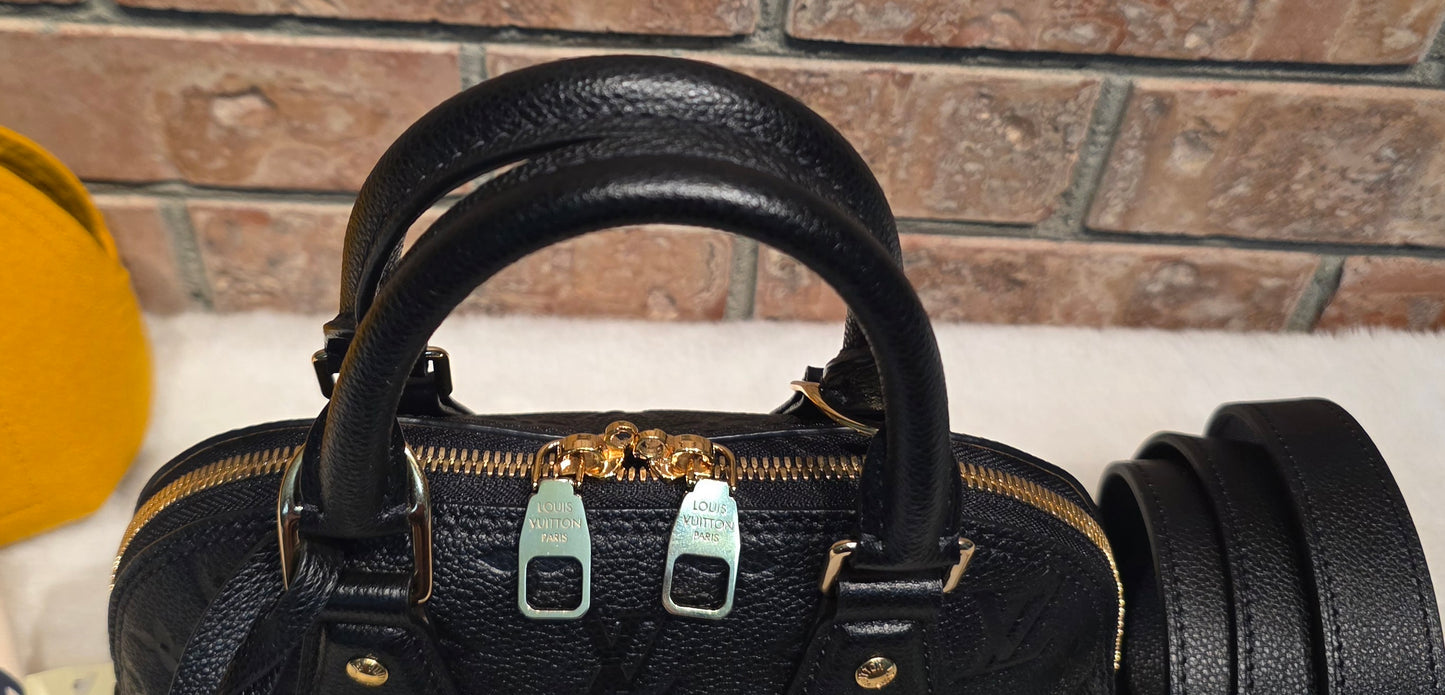 Authentic Louis Vuitton Neo Alma BB Empreinte Noir