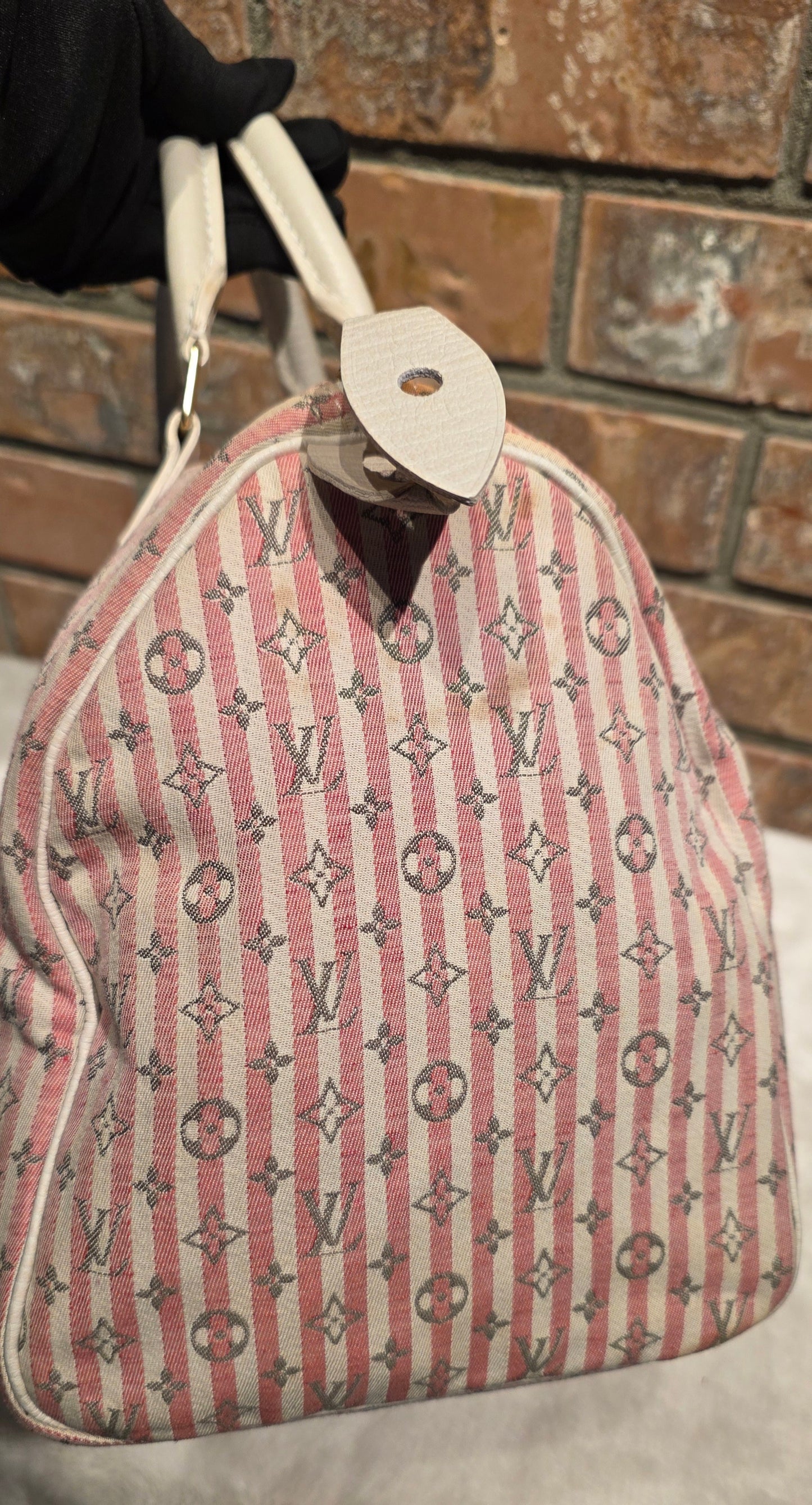 Authentic Louis Vuitton Speedy 30 Mini Lin Croisette