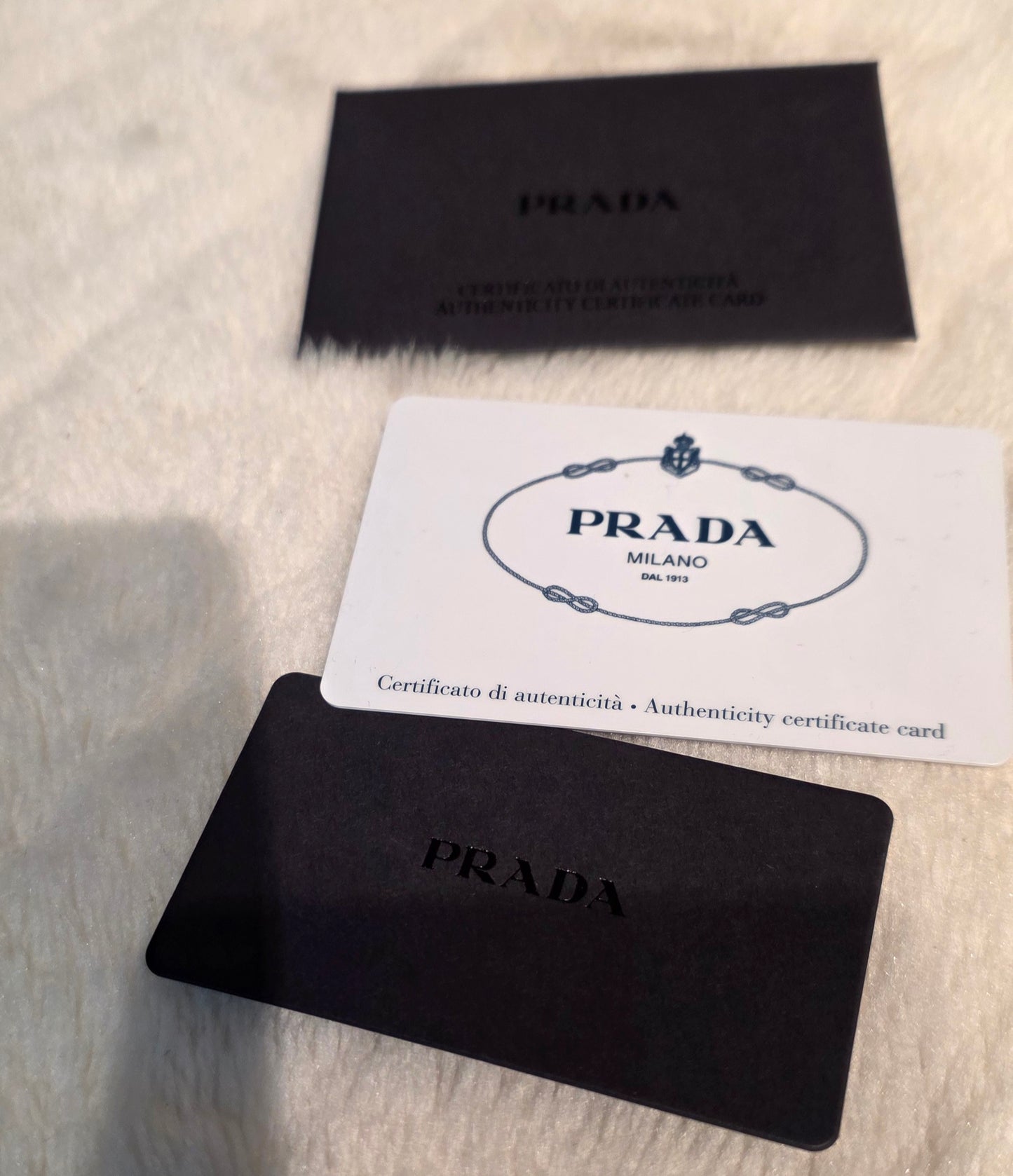 Authentic Prada Bandoliera Vitello Phenix Crossbody Bag