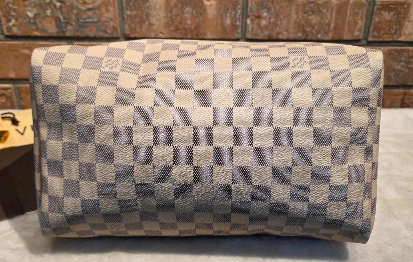 Authentic Louis Vuitton Speedy 30 Damier Azur