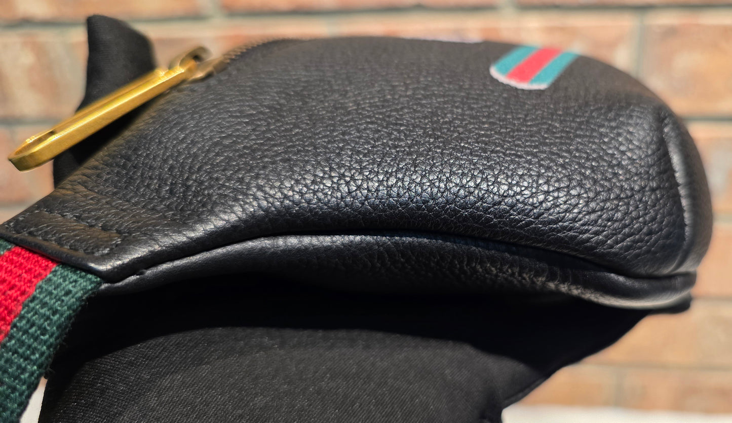 Authentic Gucci GG Logo Print Belt Bag - Small