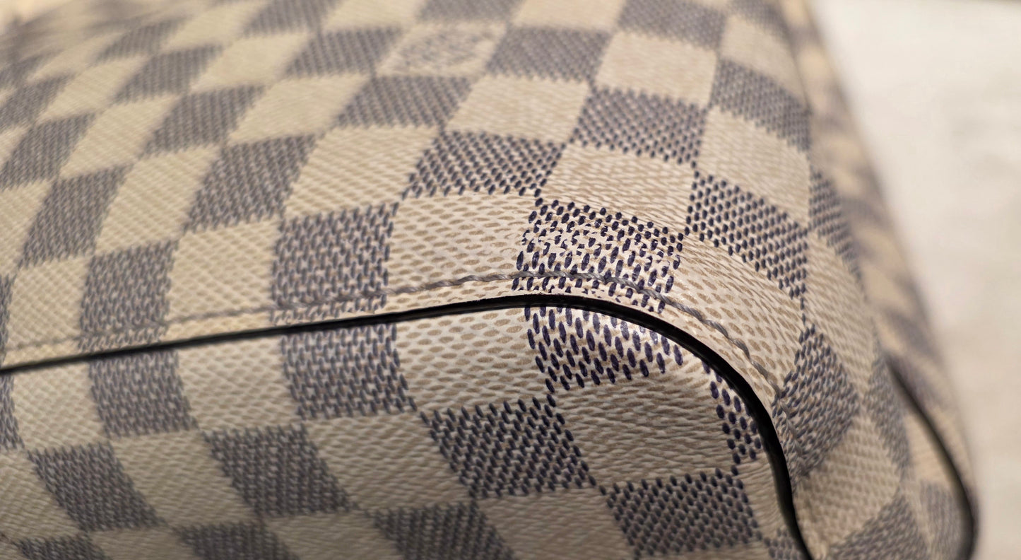Authentic Louis Vuitton Neonoe MM Damier Azur in Pineapple