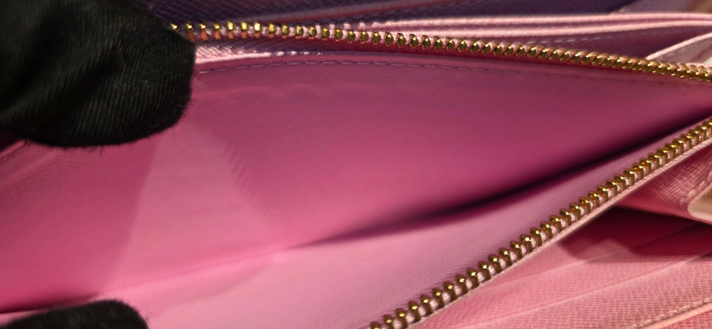 Authentic Louis Vuitton Multicolor White Zippy Wallet