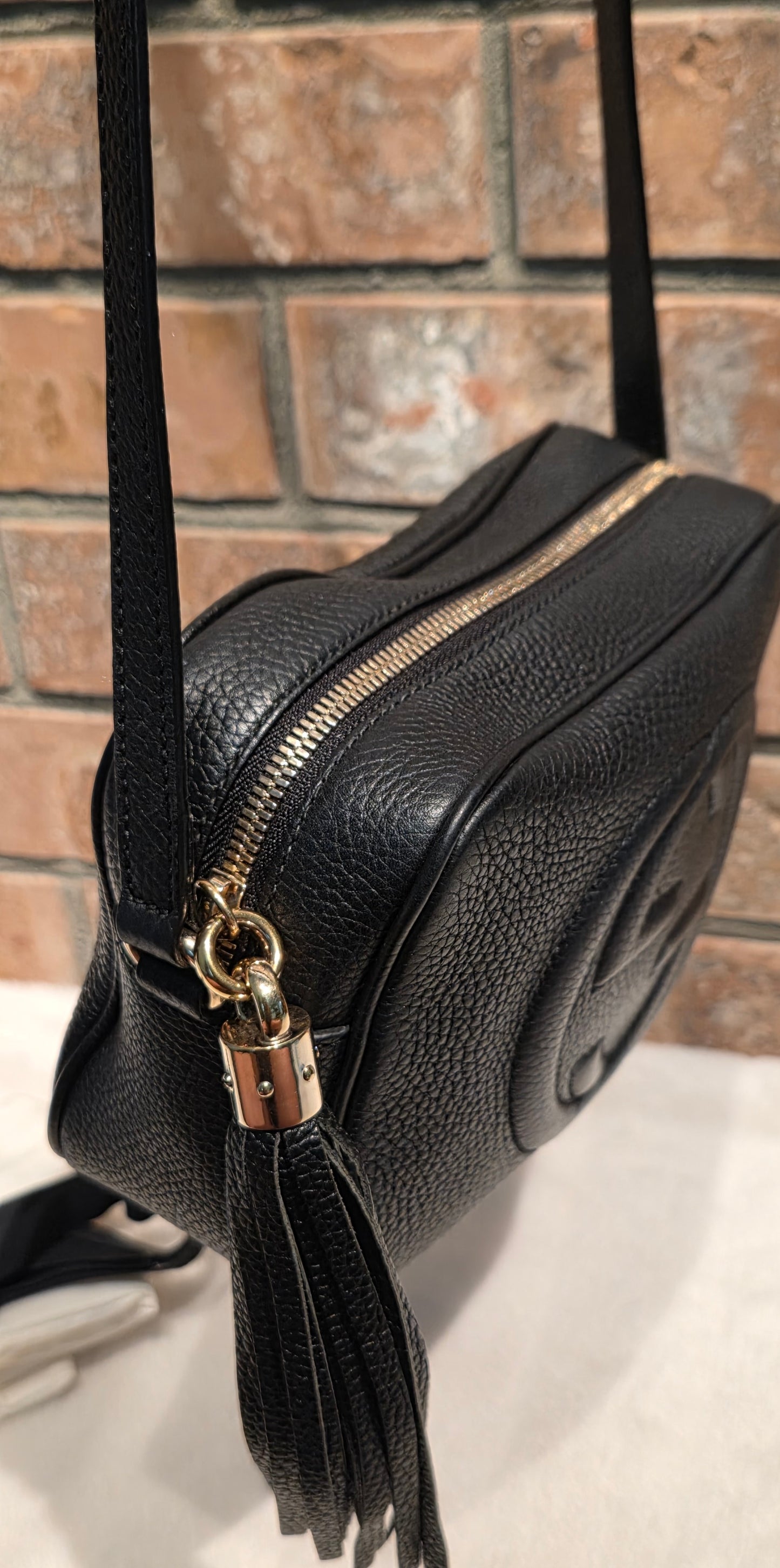 Authentic Gucci Disco Soho Crossbody Black