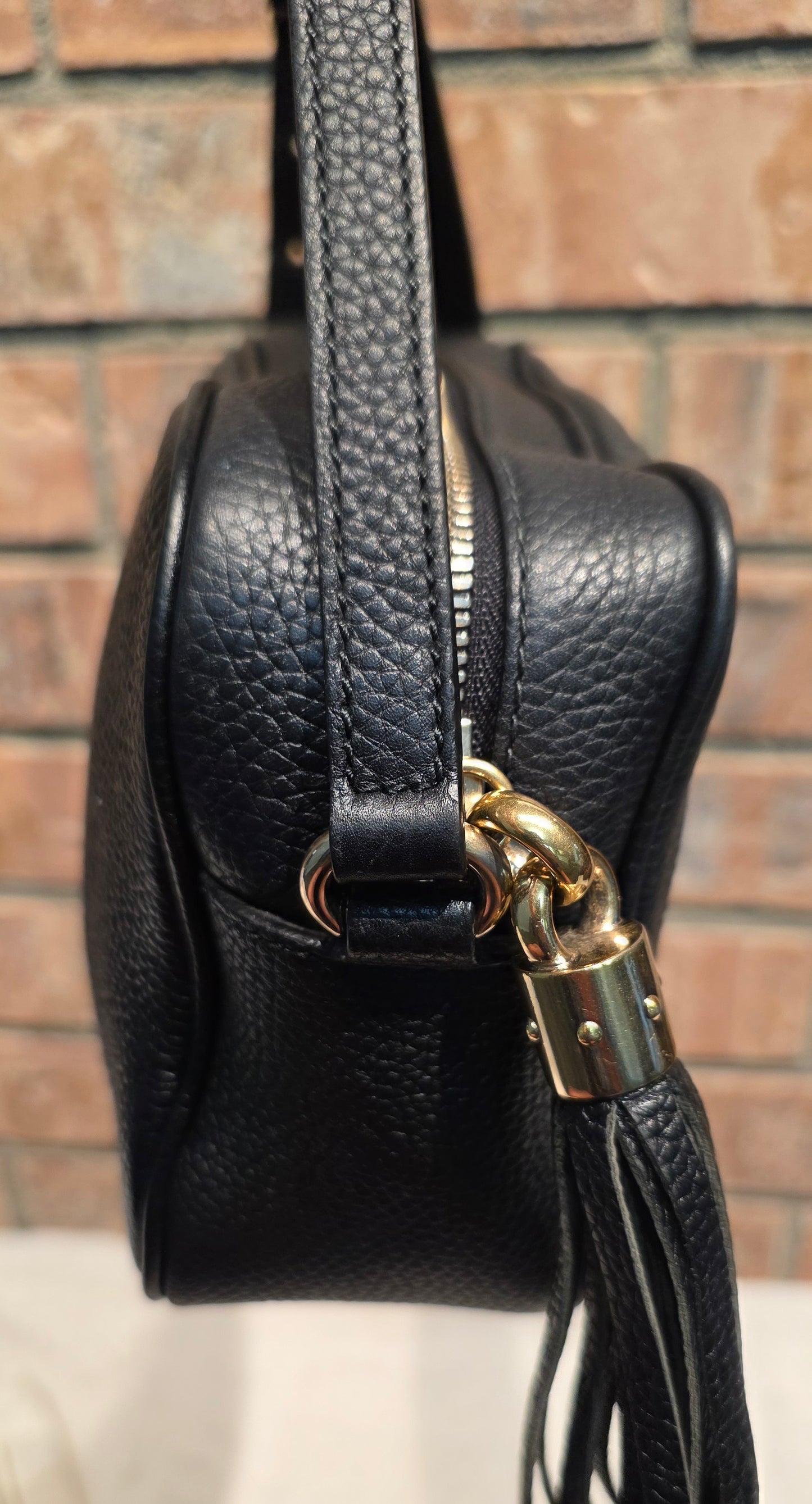 Authentic Gucci Disco Soho Crossbody Black