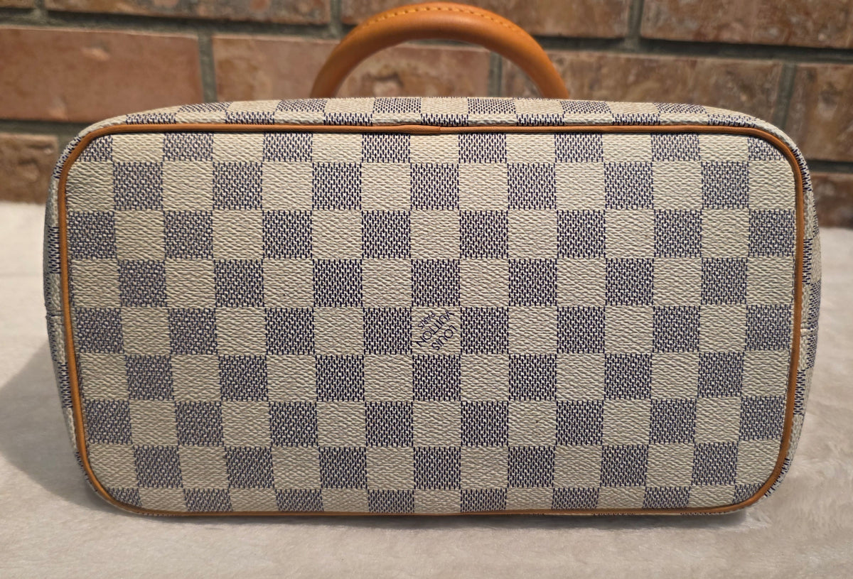 Authentic Louis Vuitton Saleya PM Damier Azur