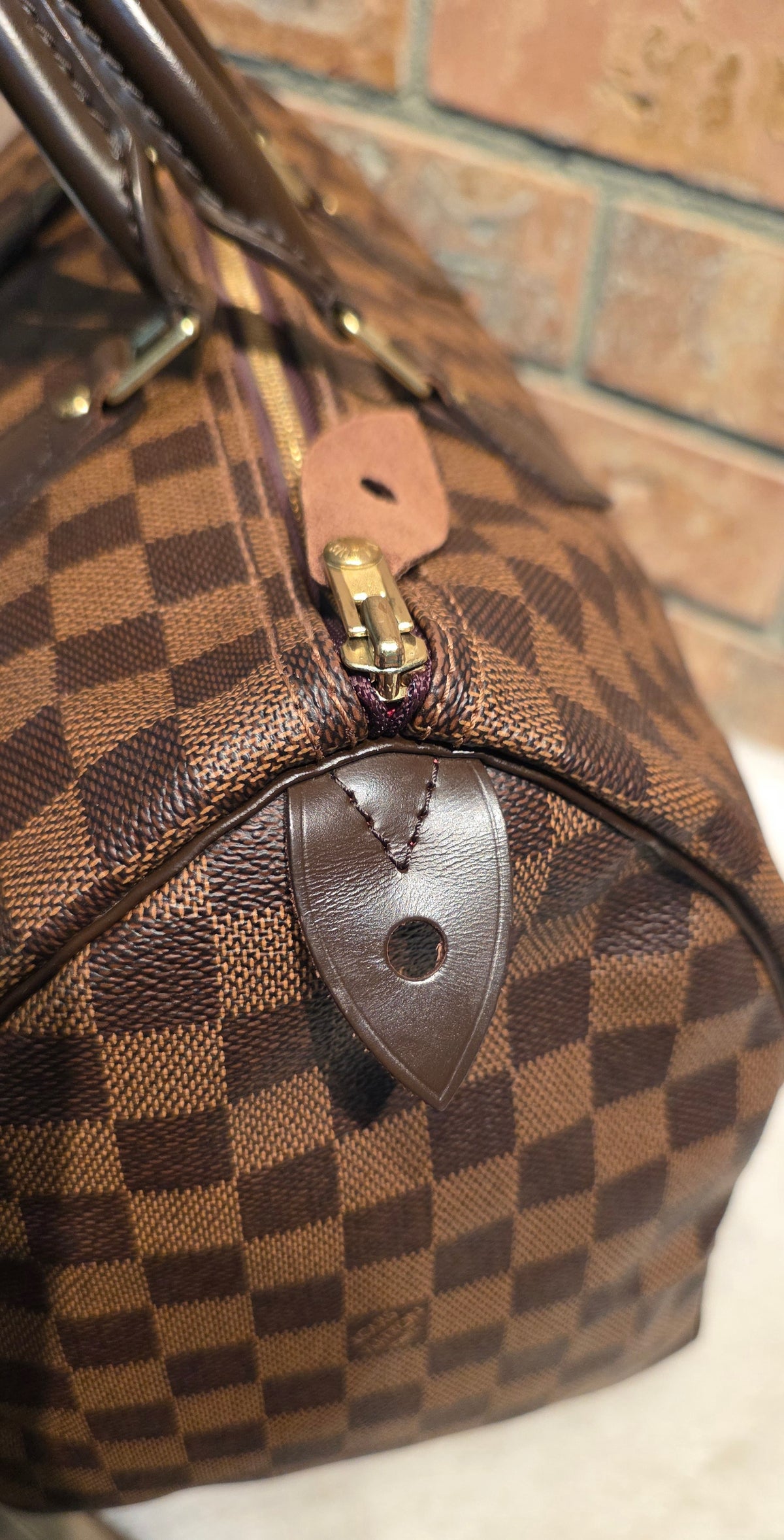 Authentic Louis Vuitton Speedy 35 Damier Ebene