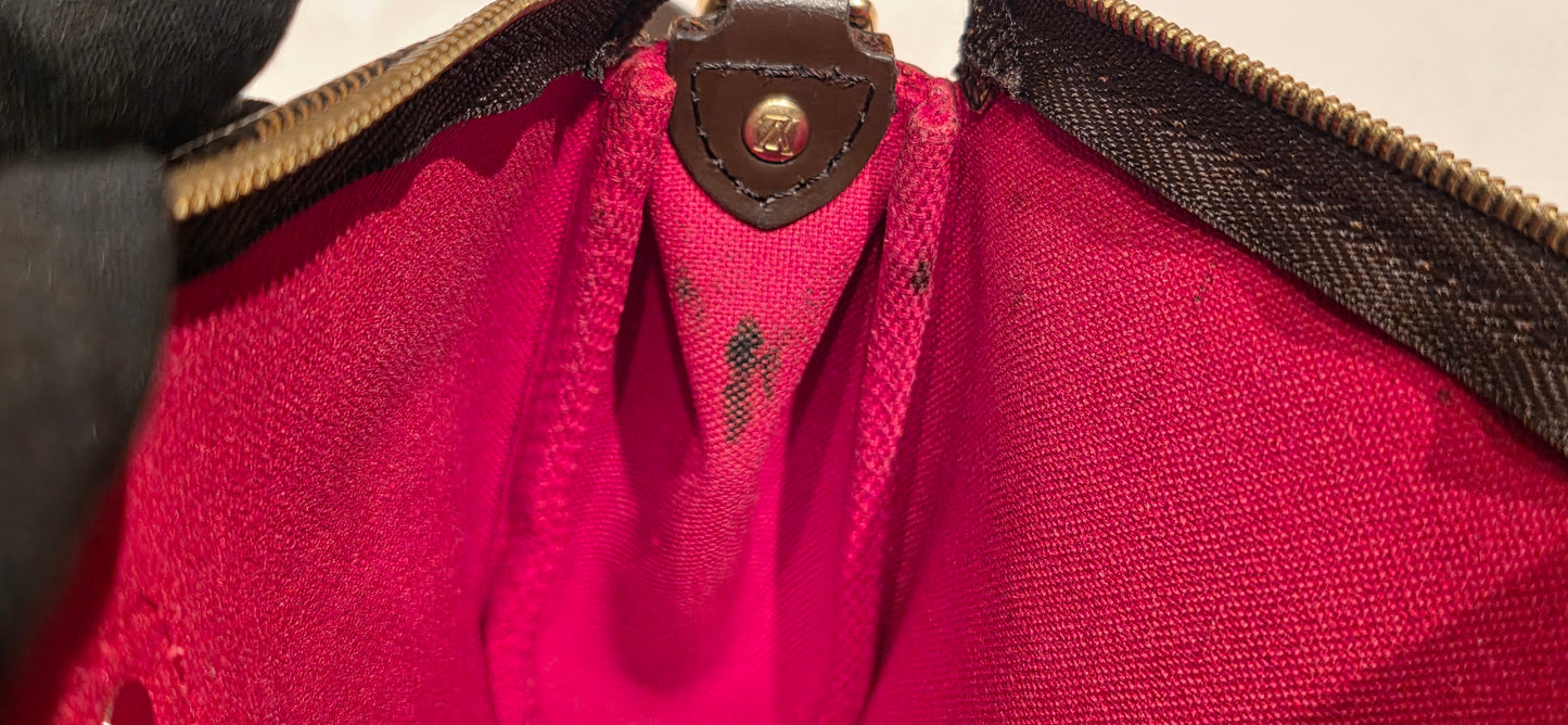 Authentic Louis Vuitton Eva Damier Ebene Crossbody