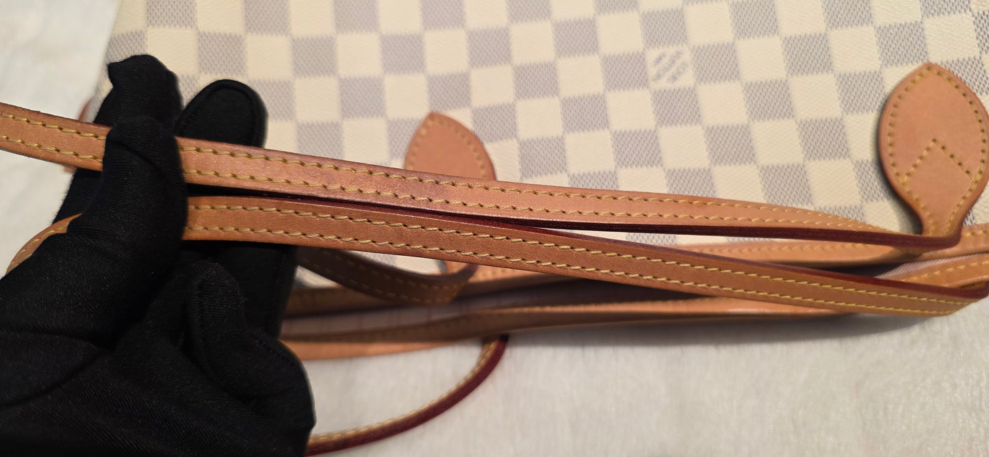 Authentic Louis Vuitton Neverfull MM Damier Azur (Bag Only)