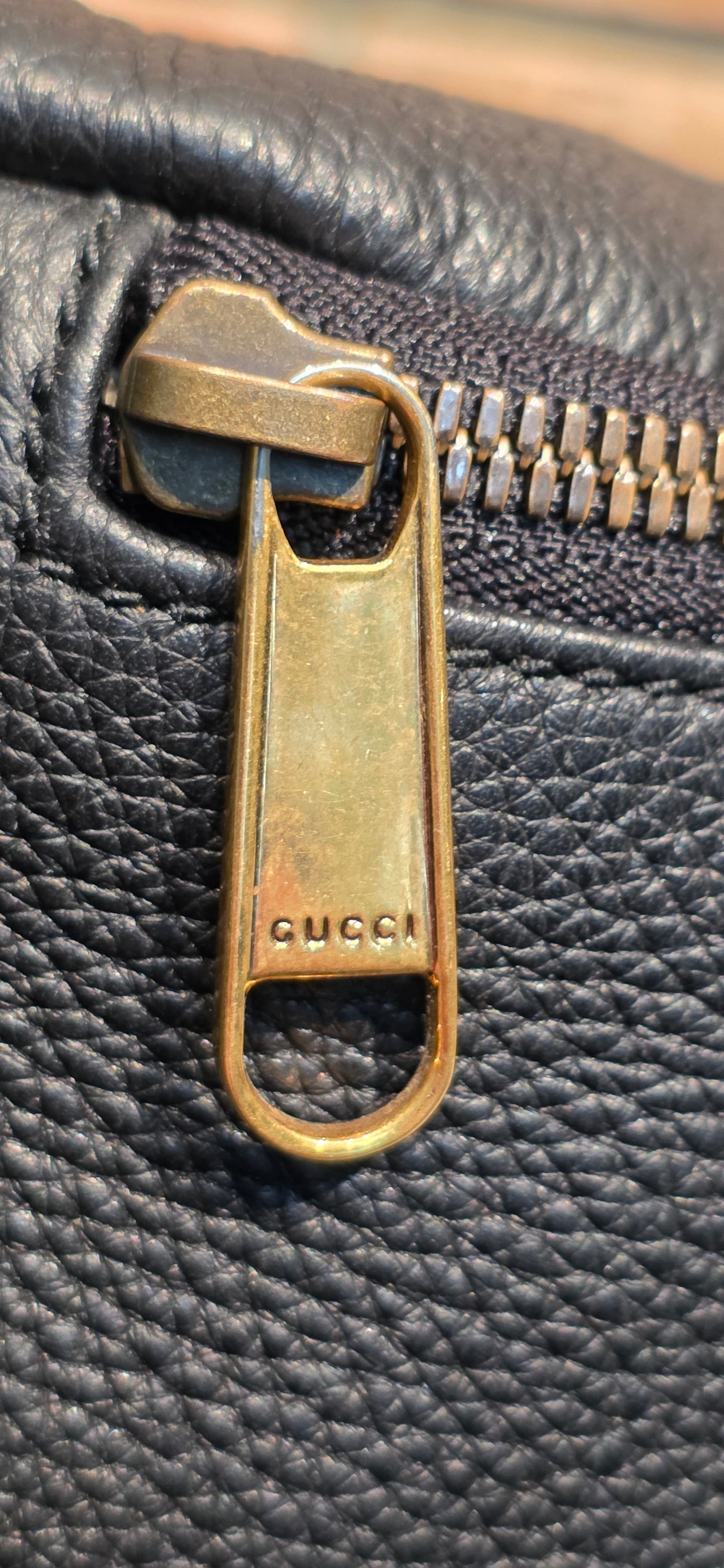 Authentic Gucci Logo Print Belt Bag - Large