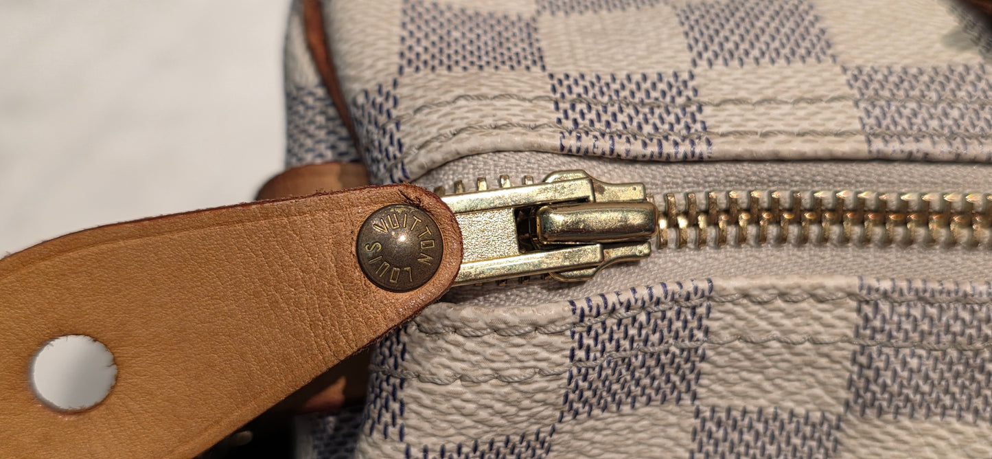 Authentic Louis Vuitton Speedy 30 Damier Azur