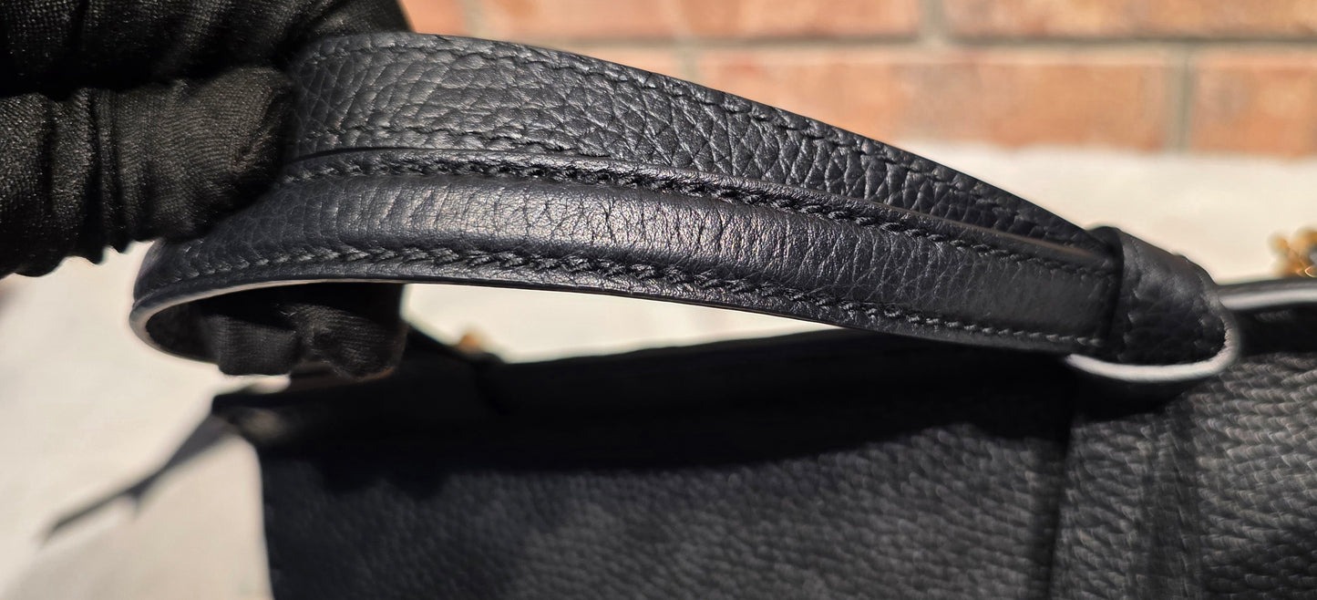 Authentic GG Marmont Top Handle Mini Black