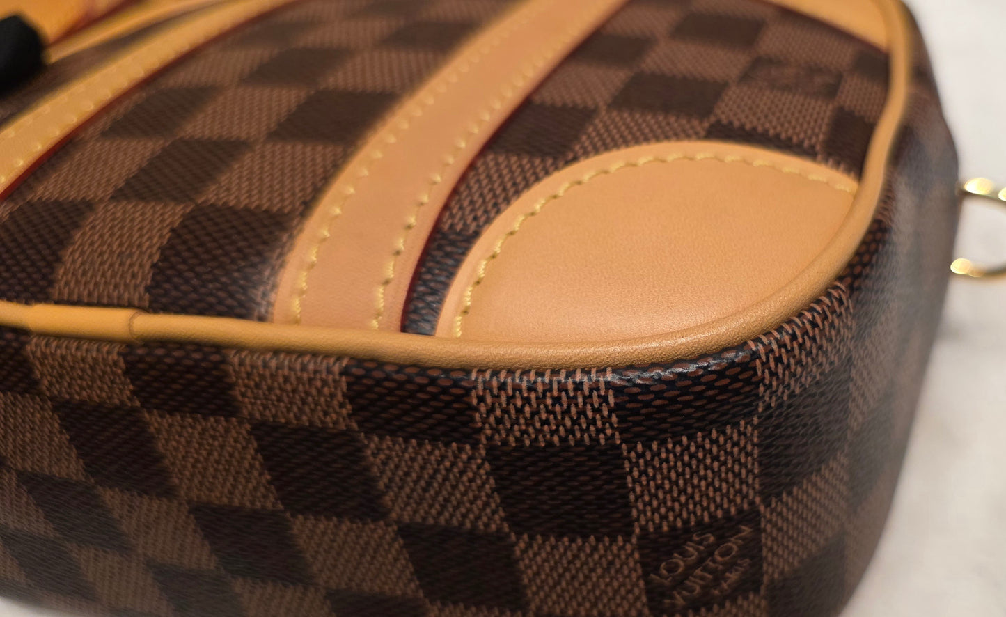 Authentic Louis Vuitton Valisette Souple BB Damier Ebene