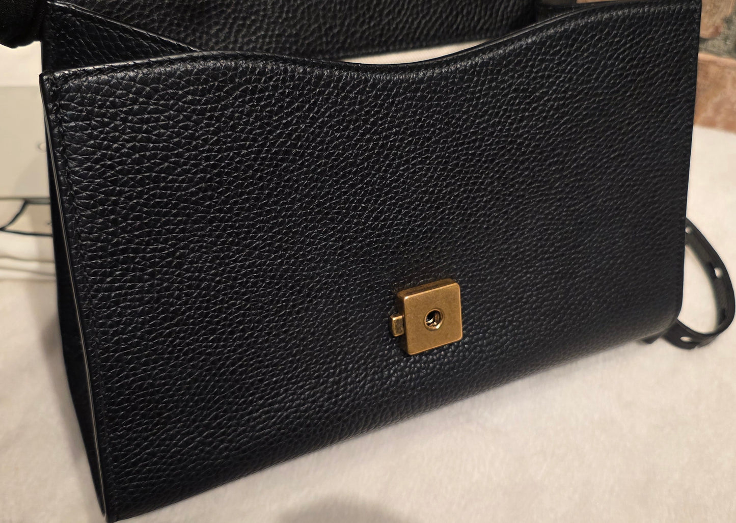 Authentic GG Marmont Top Handle Mini Black