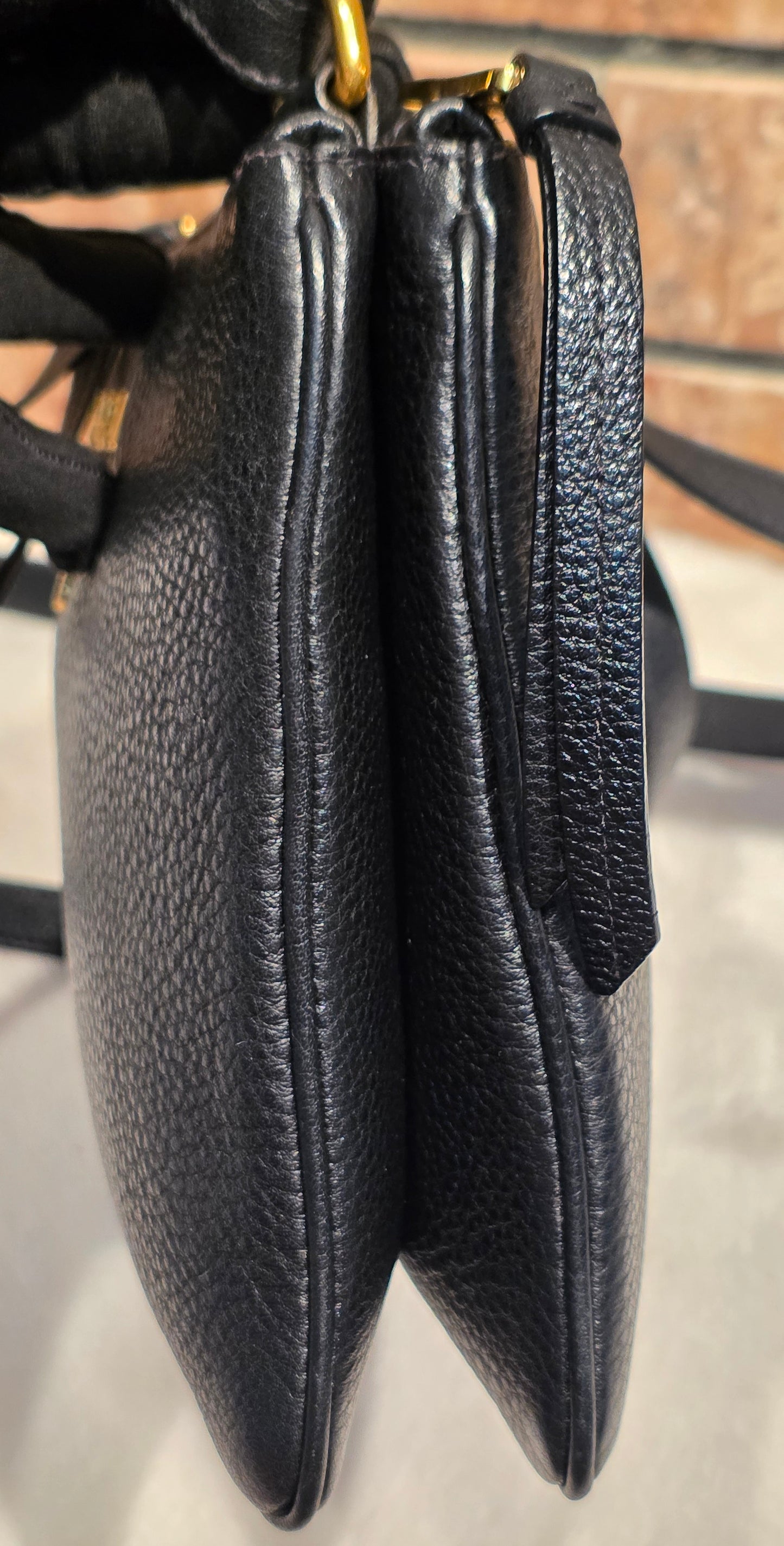 Authentic Prada Bandoliera Vitello Phenix Crossbody Bag