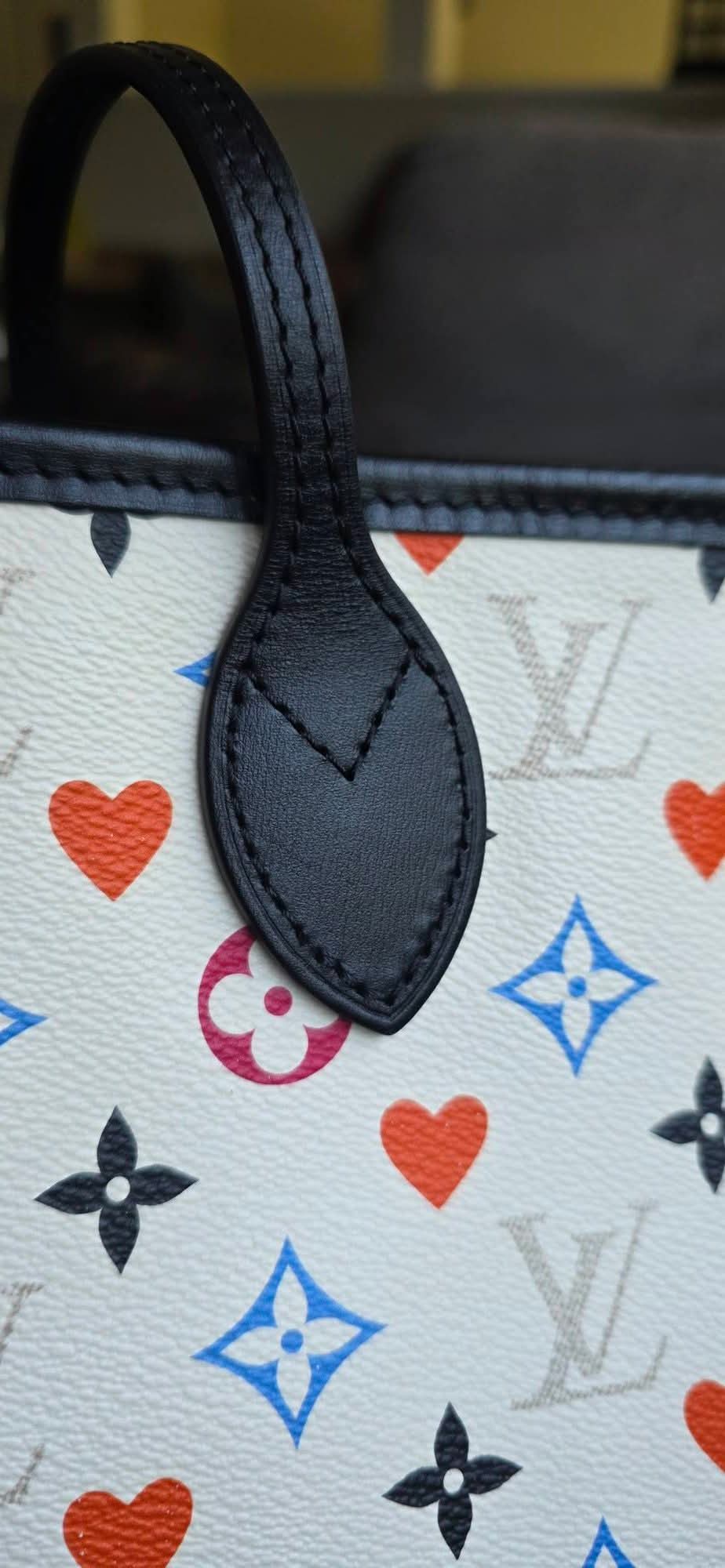Authentic Louis Vuitton Neverfull MM with Pouch Game On Collection