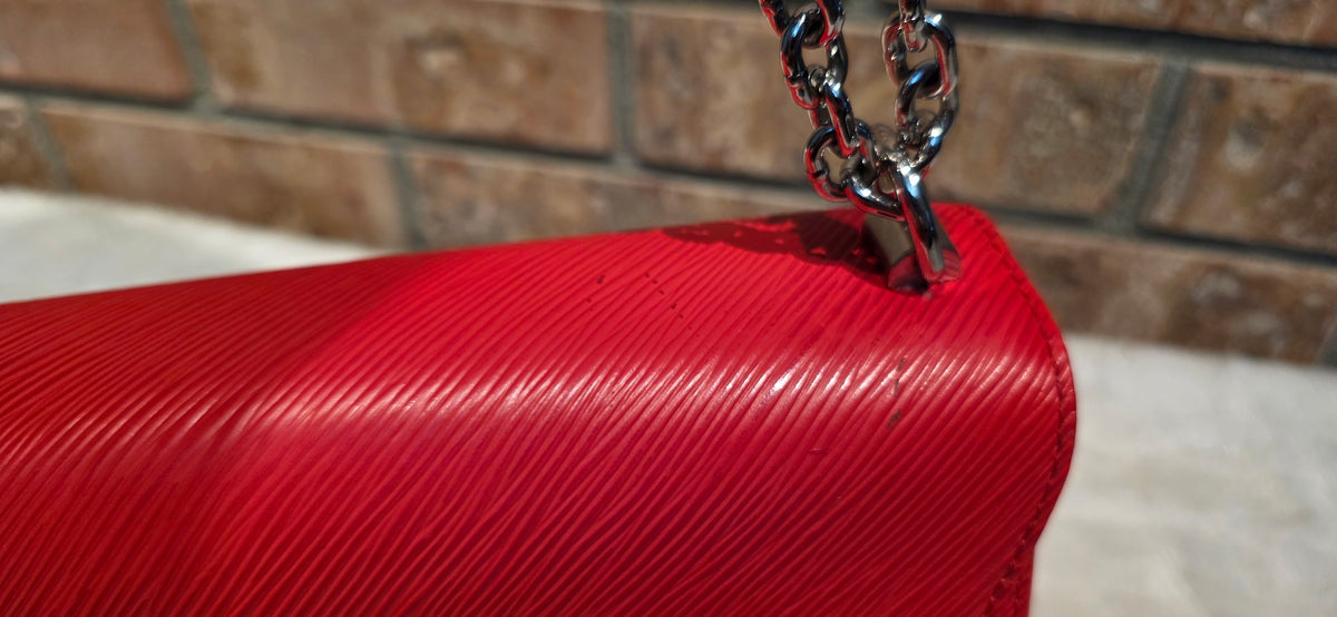 Authentic Louis Vuitton Twist MM Epi Leather in Red
