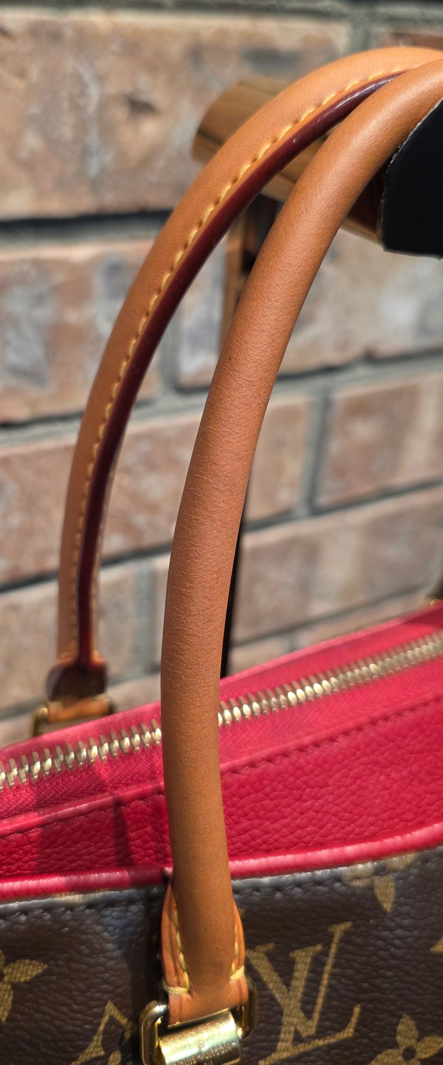 Authentic Louis Vuitton Pallas MM Red