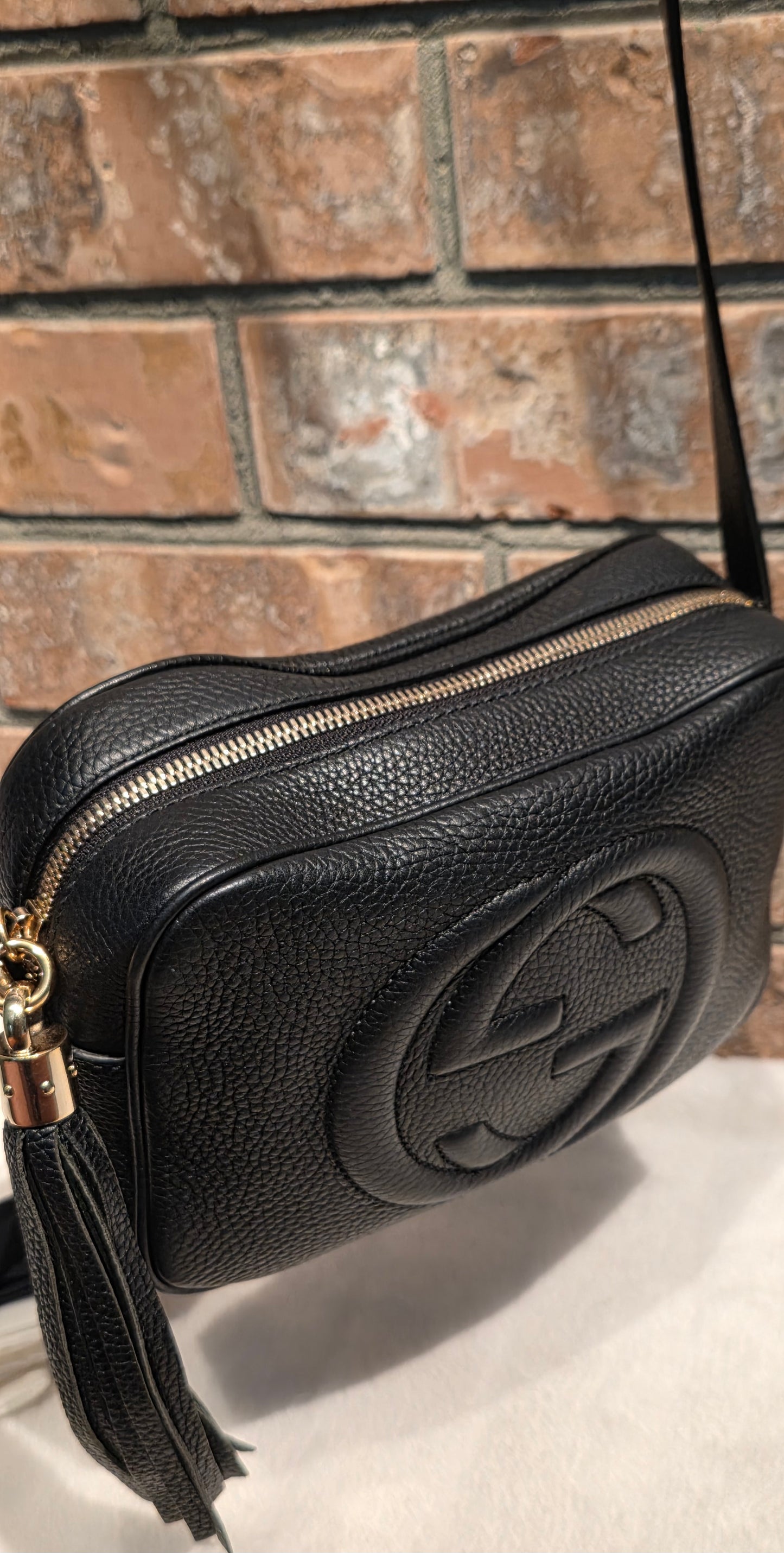 Authentic Gucci Disco Soho Crossbody Black