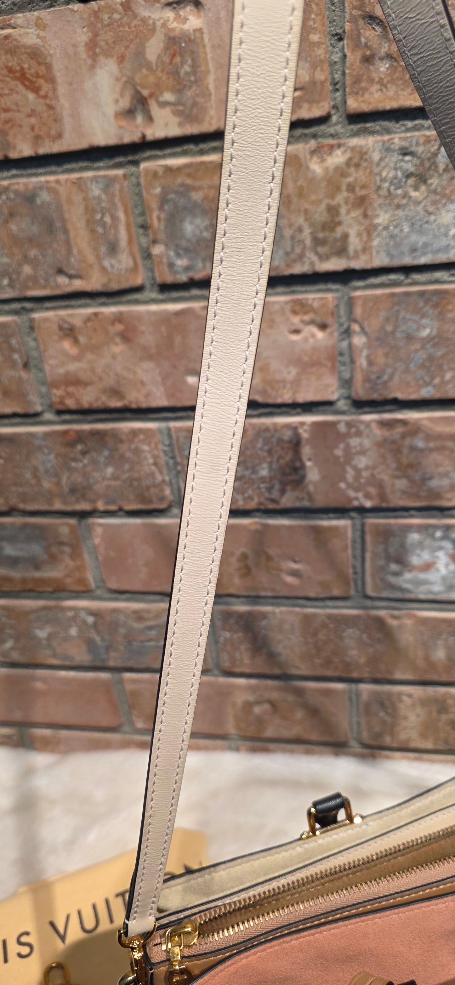 Authentic Louis Vuitton Millefeuille Sesame Peche Tote