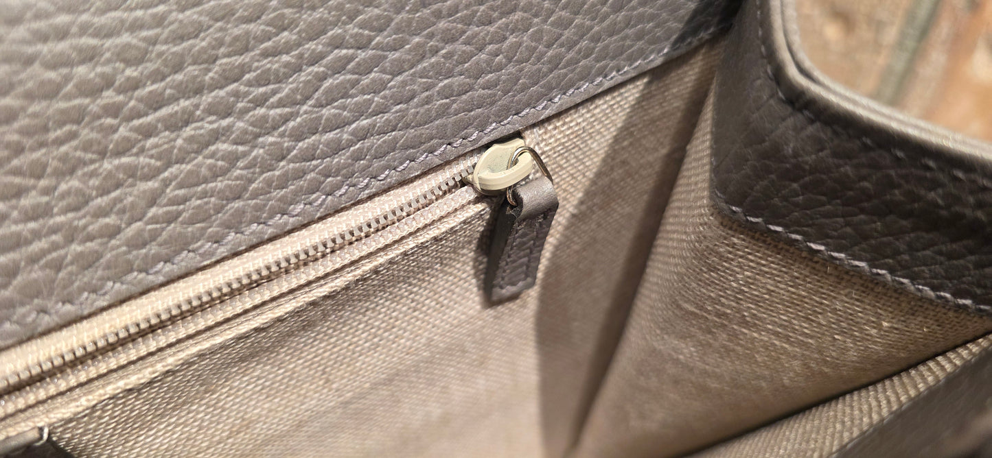 Authentic Gucci Interlocking GG Shoulder Bag in Gray