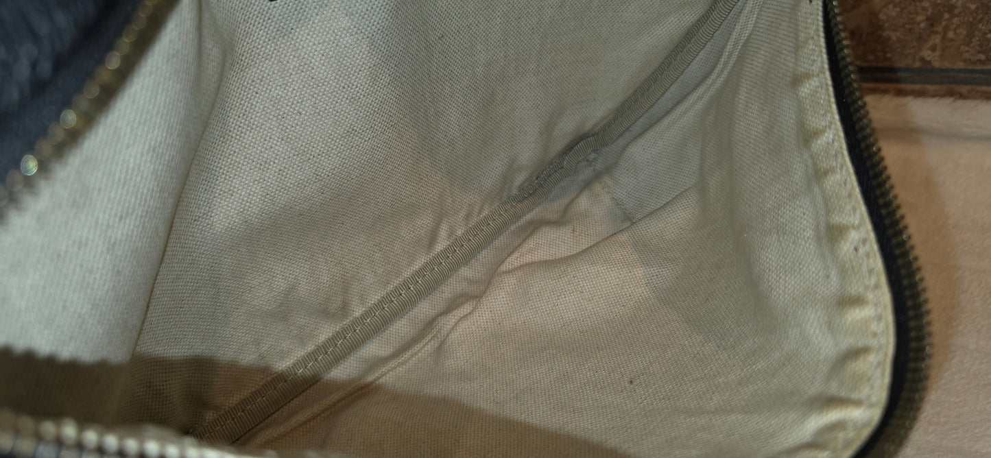 Authentic Gucci Logo Print Belt Bag - Large