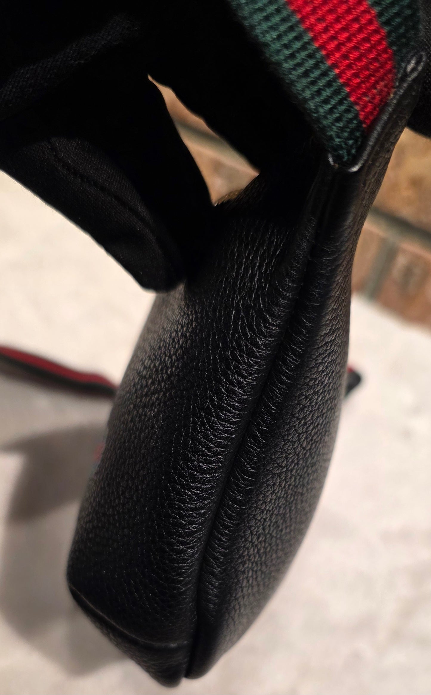 Authentic Gucci GG Logo Print Belt Bag - Small