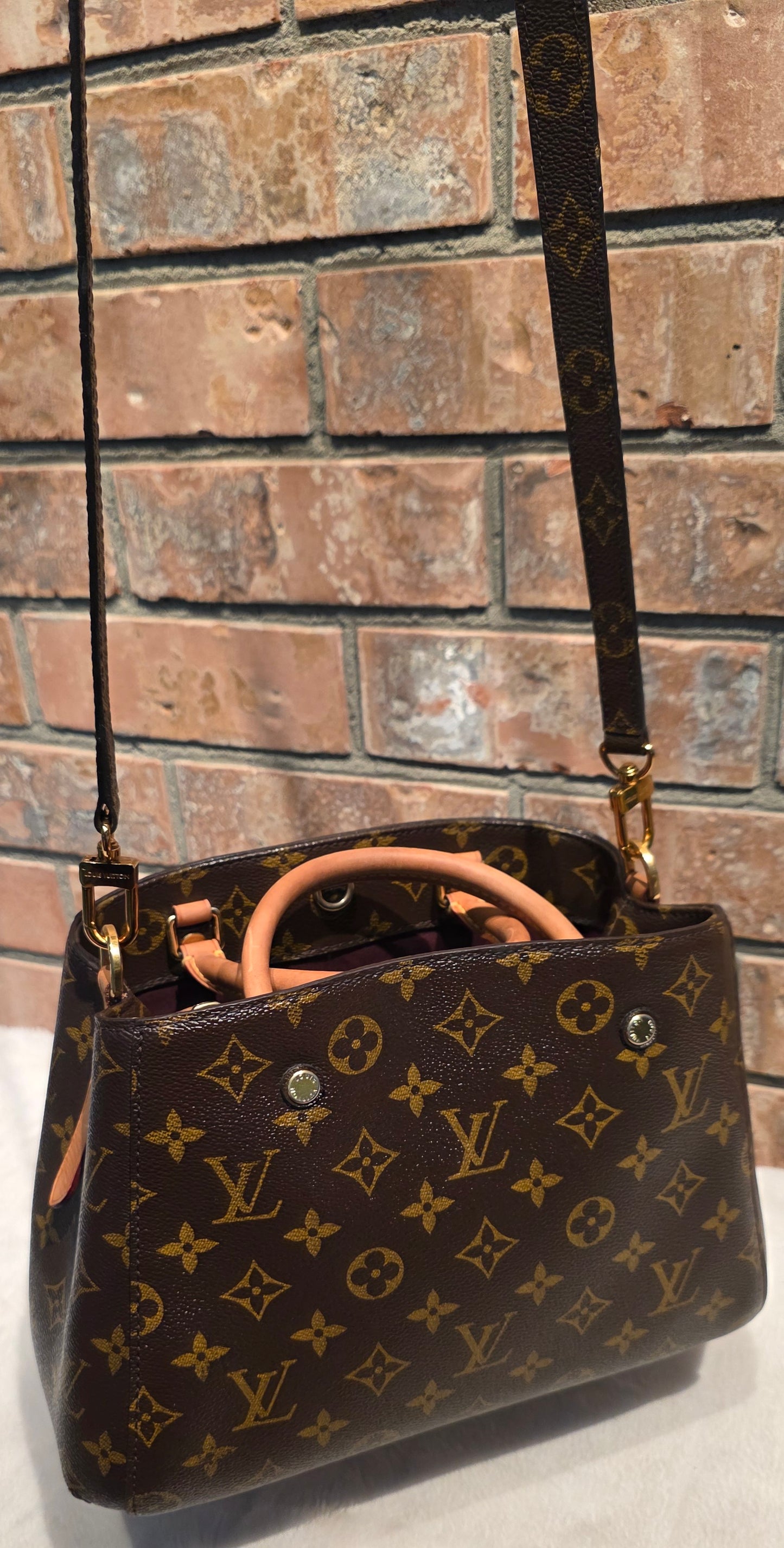 Authentic Louis Vuitton Montaigne BB Monogram