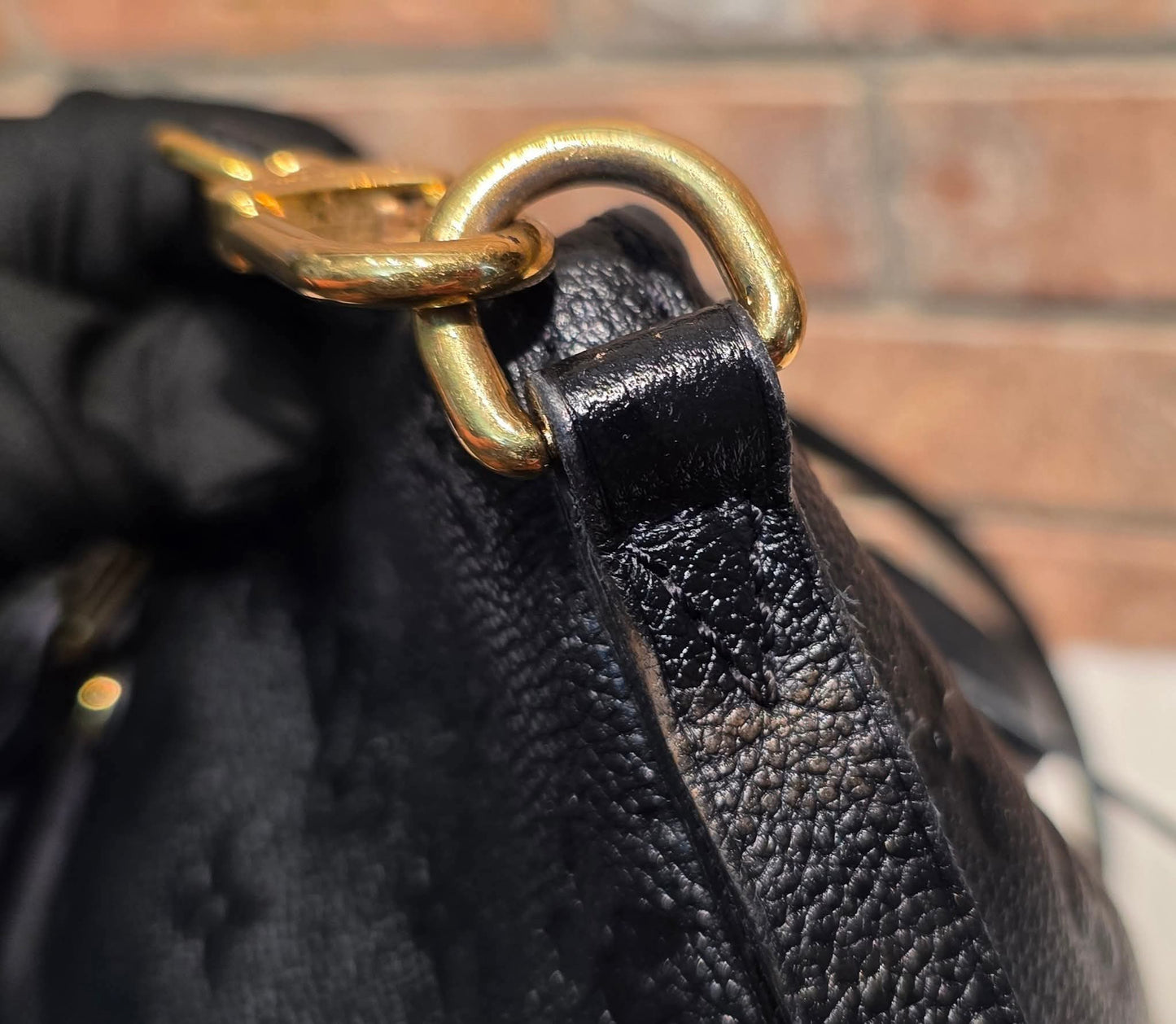 Authentic Louis Vuitton Mazarine MM Empreinte Noir