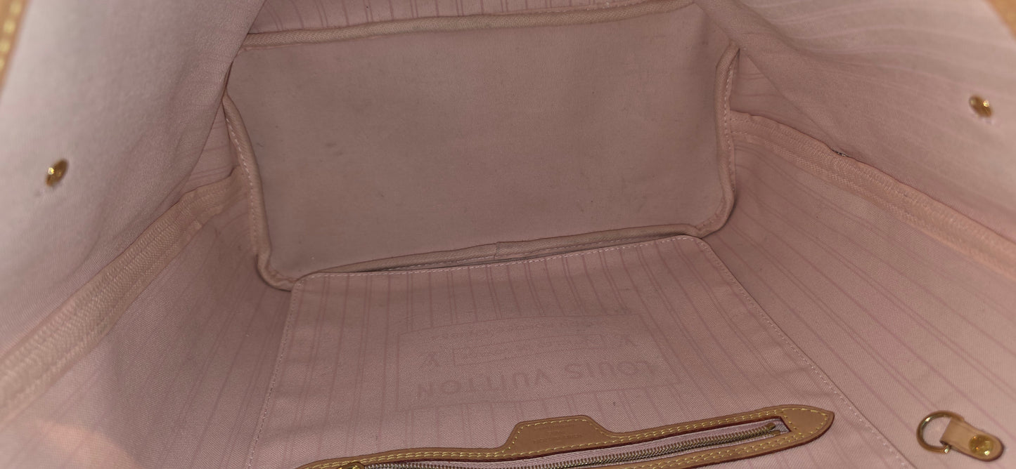 Authentic Louis Vuitton Neverfull MM Damier Azur (Bag Only)