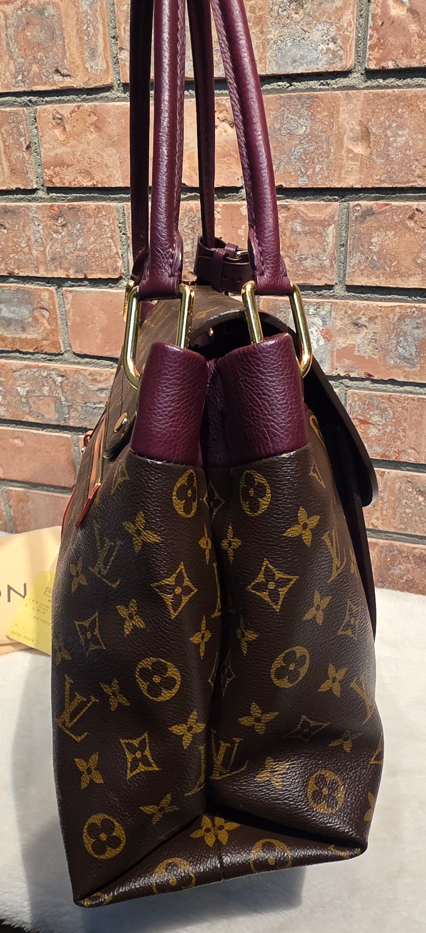 Authentic Louis Vuitton Olympe Monogram Bordeaux