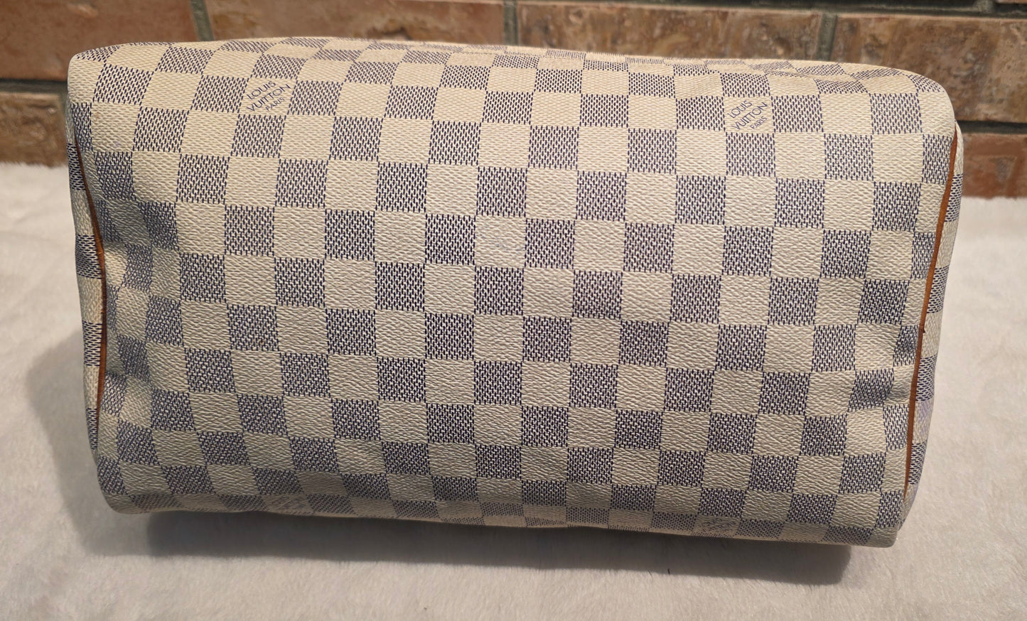 Authentic Louis Vuitton Speedy 30 Damier Azur