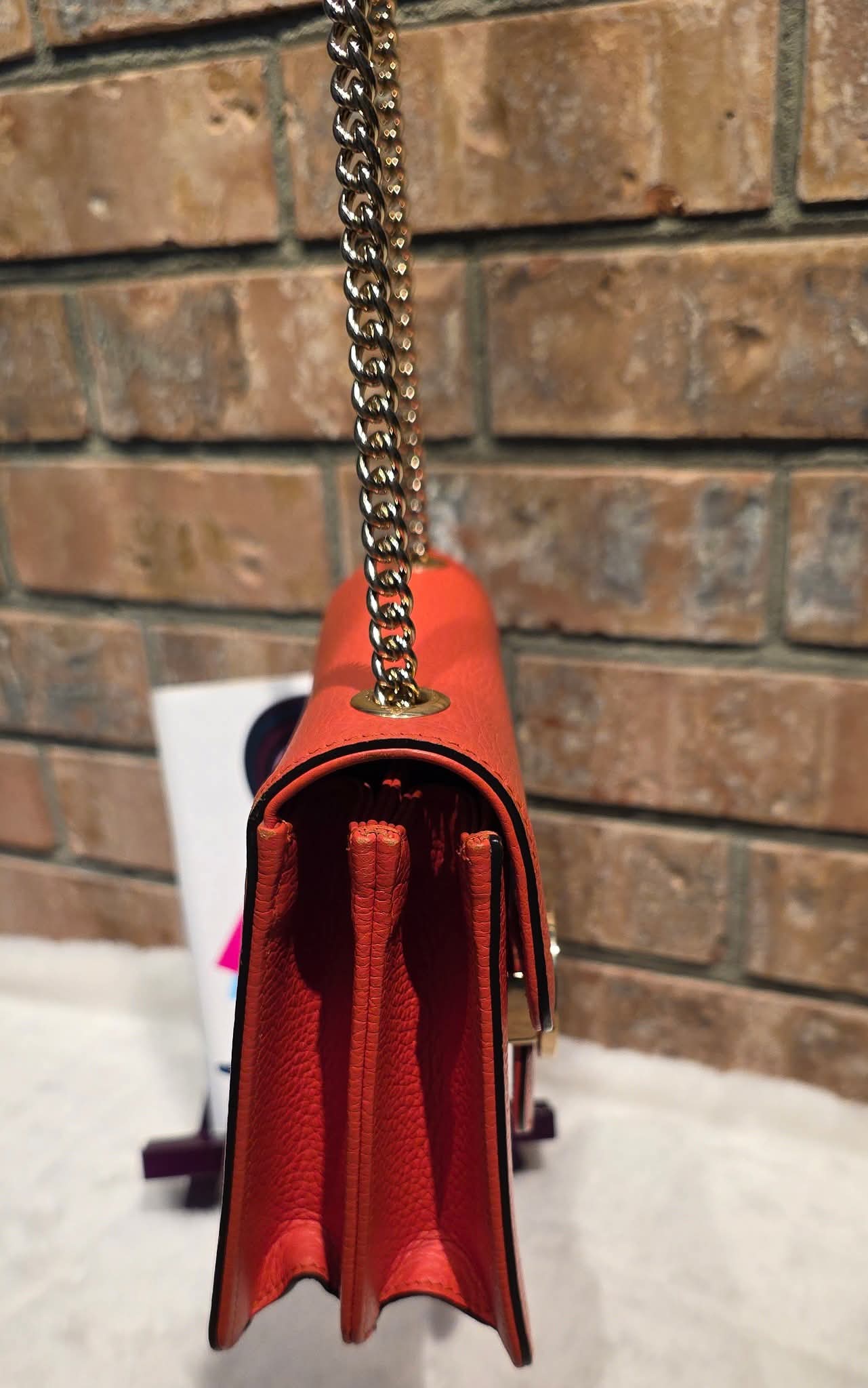 Authentic Gucci GG Interlocking Crossbody in Orange