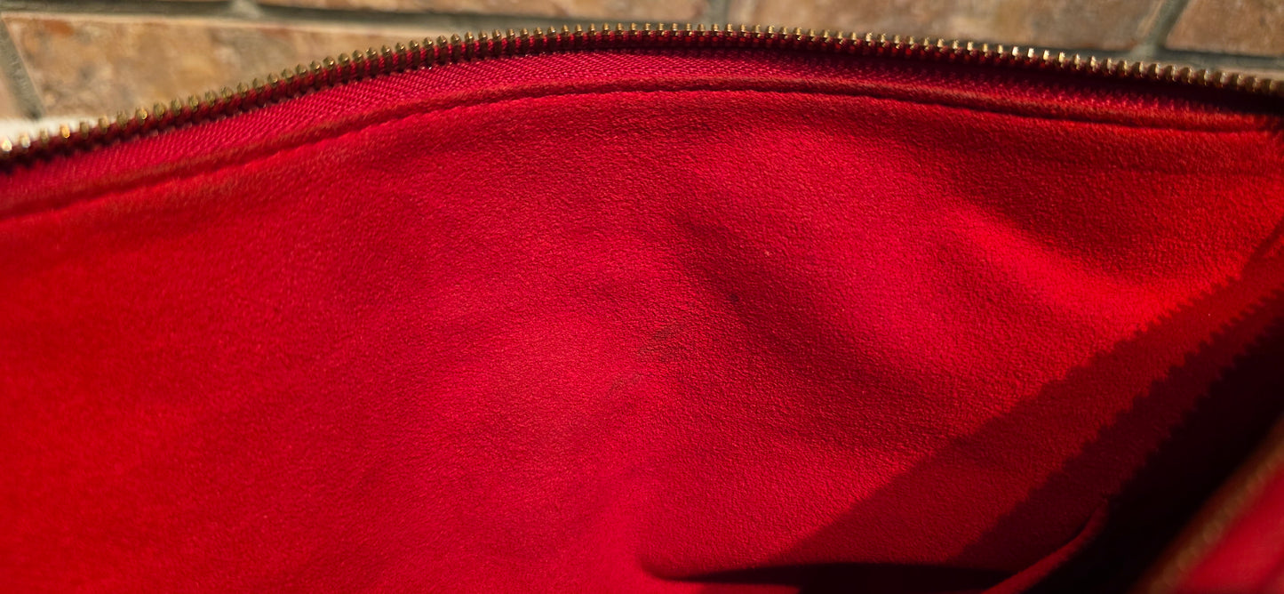 Authentic Louis Vuitton Pallas MM Red