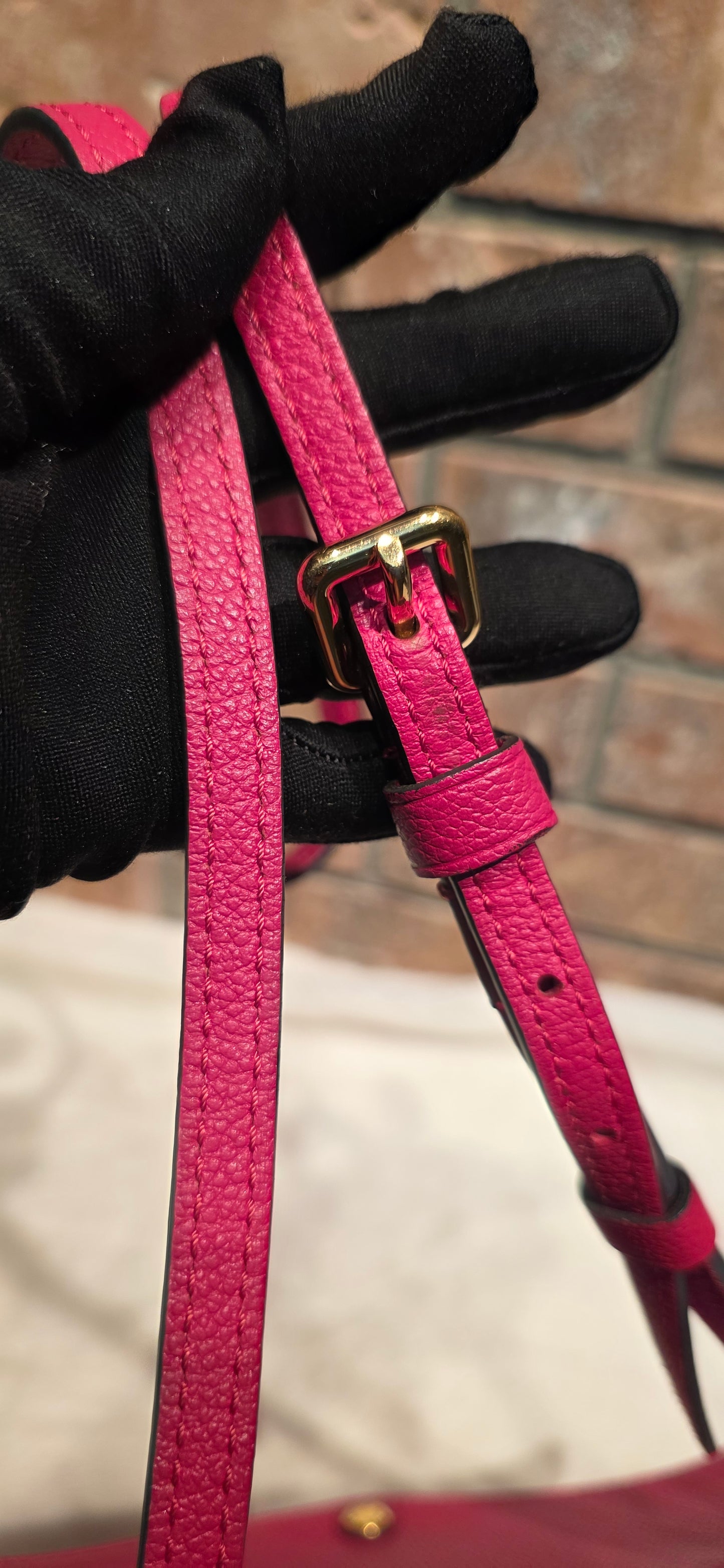 Authentic Louis Vuitton Twice/Twinset Pochette in Dahlia Pink