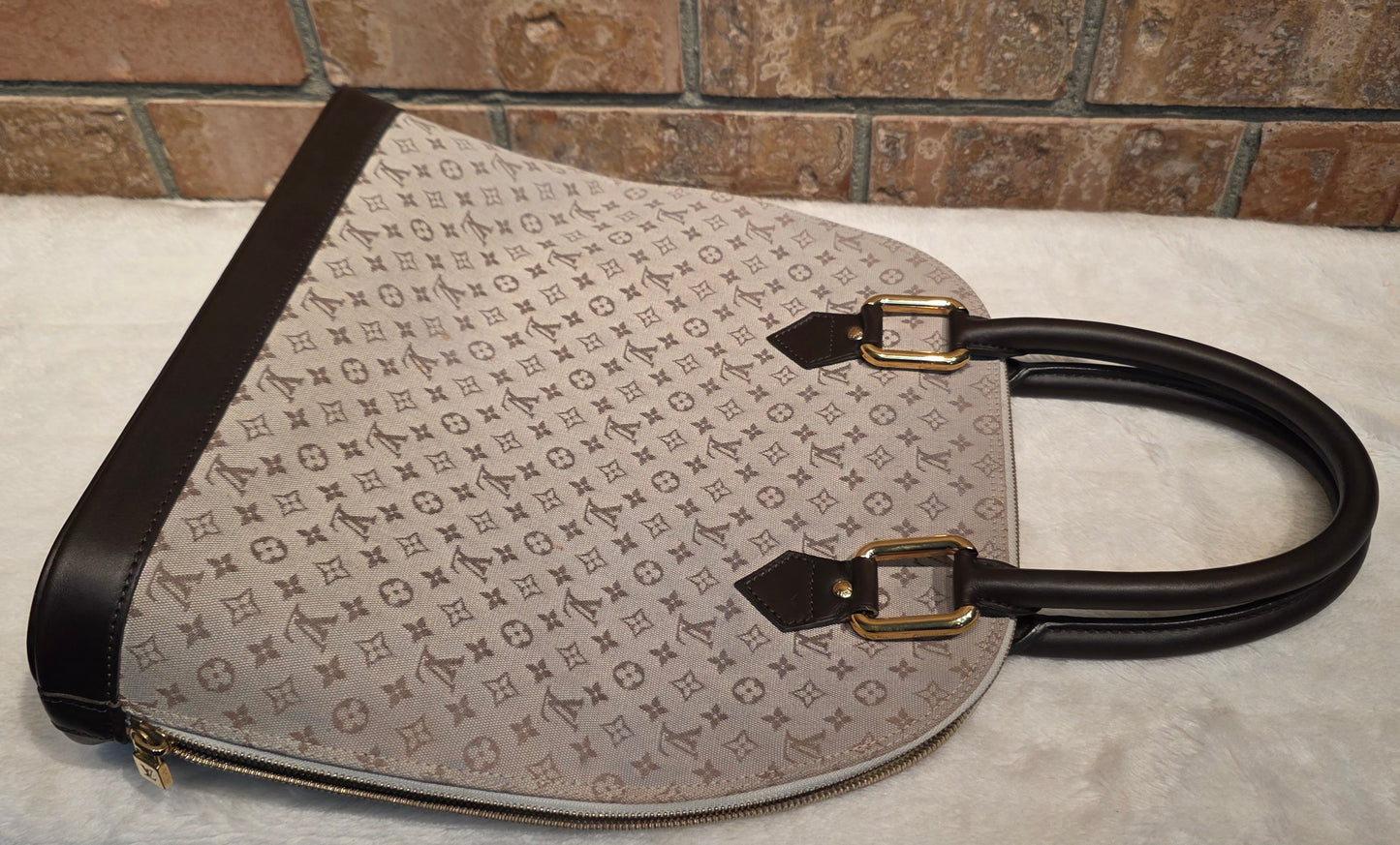 Authentic Louis Vuitton Alma Mini Lin Haut (Tall)