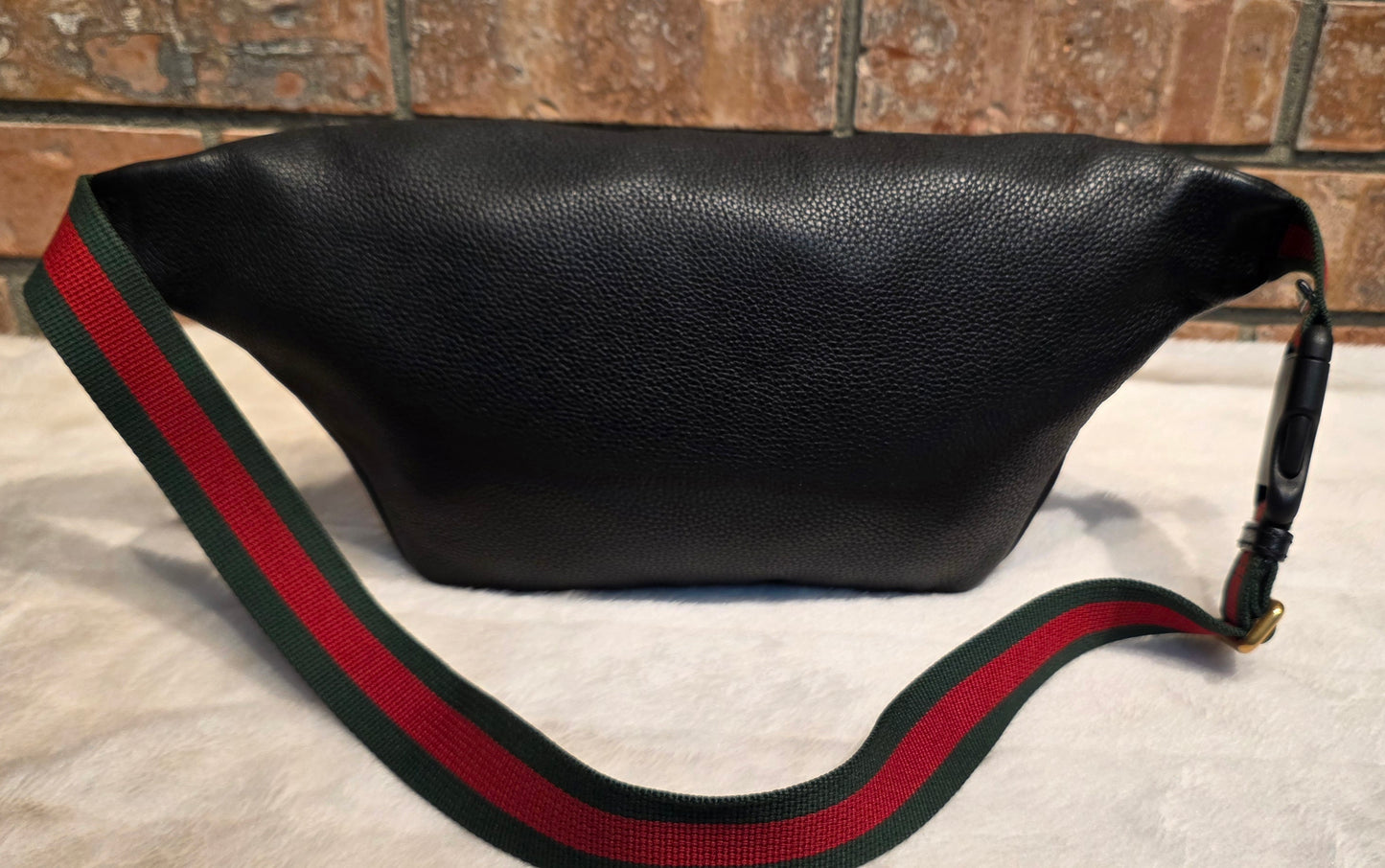 Authentic Gucci Logo Print Belt Bag - Large