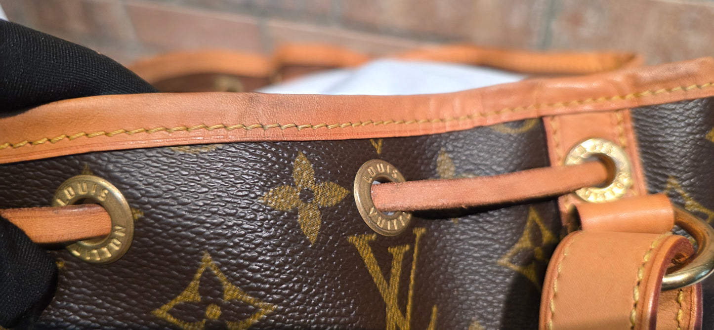 Authentic Louis Vuitton Petite Noe Monogram