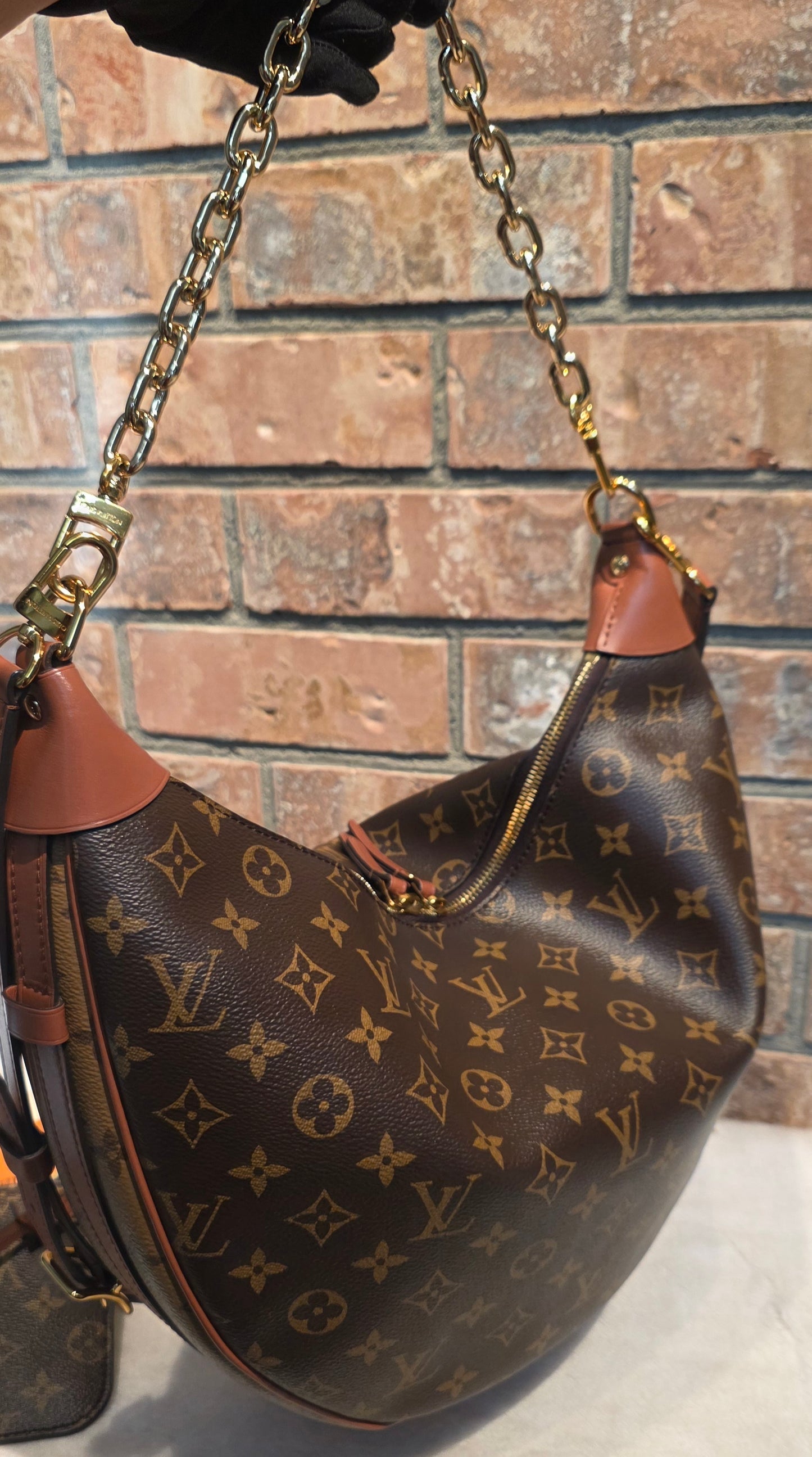 Authentic Louis Vuitton Loop Hobo with Pouch