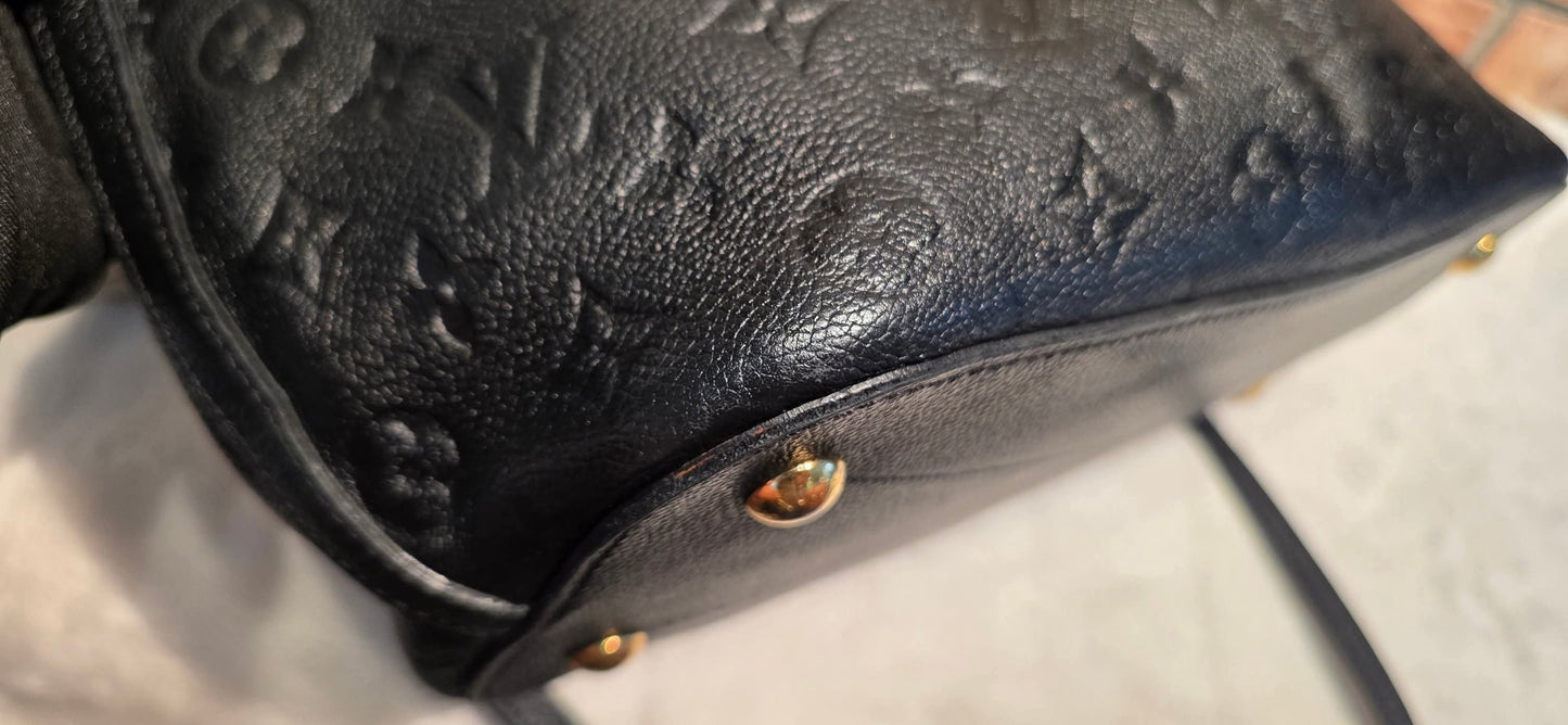 Authentic Louis Vuitton Mazarine MM Empreinte Noir