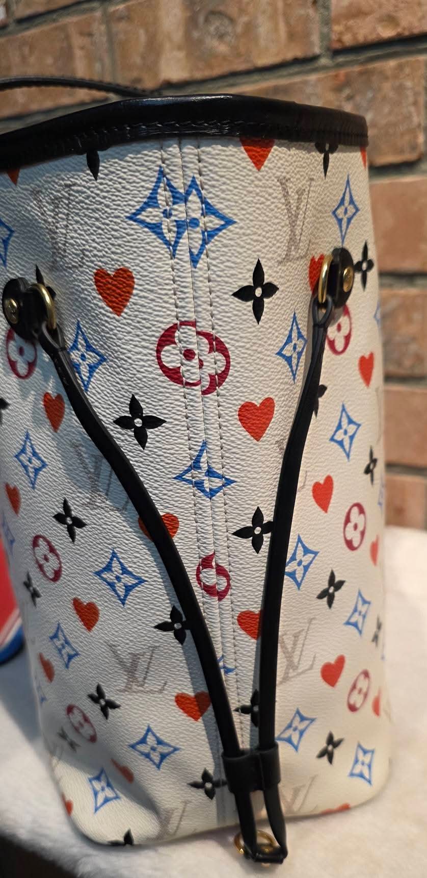 Authentic Louis Vuitton Neverfull MM with Pouch Game On Collection