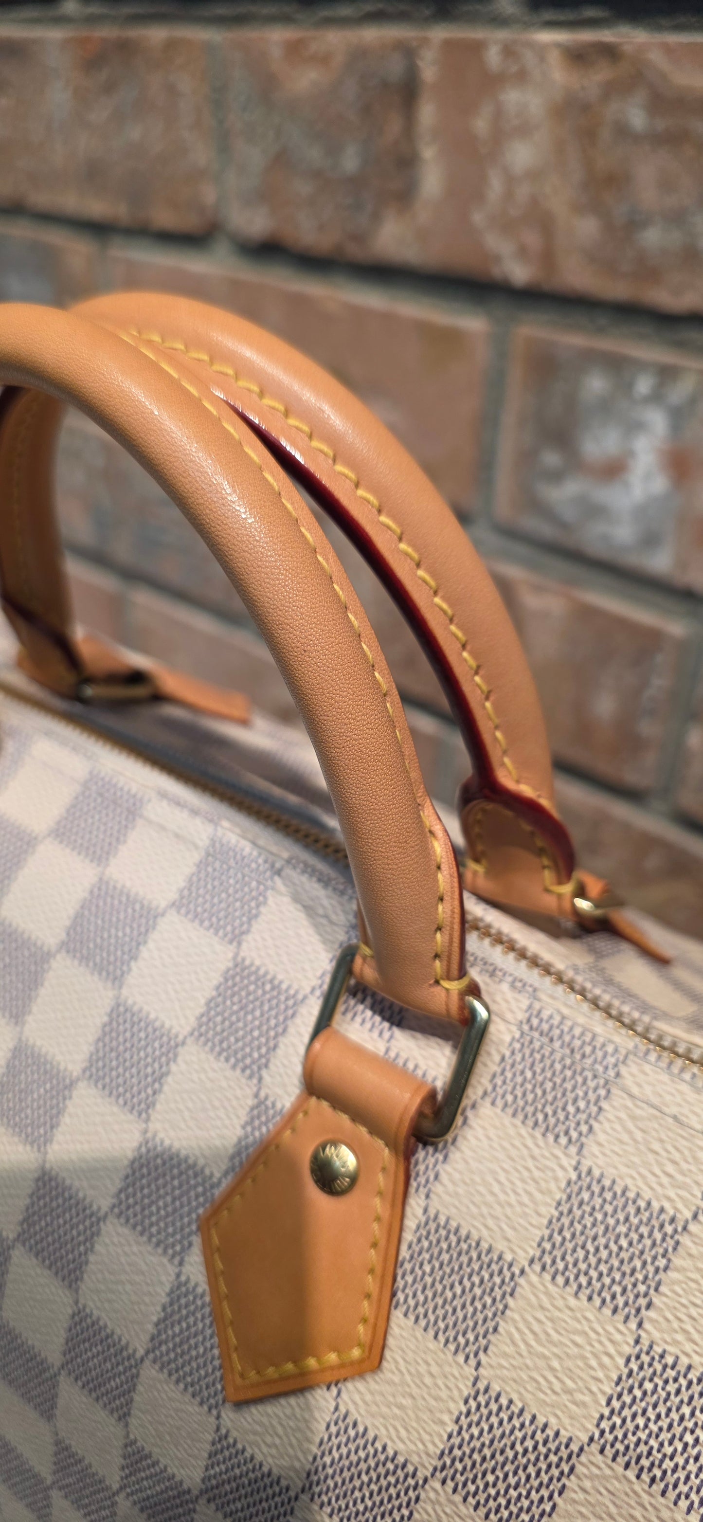 Authentic Louis Vuitton Speedy 30 Damier Azur